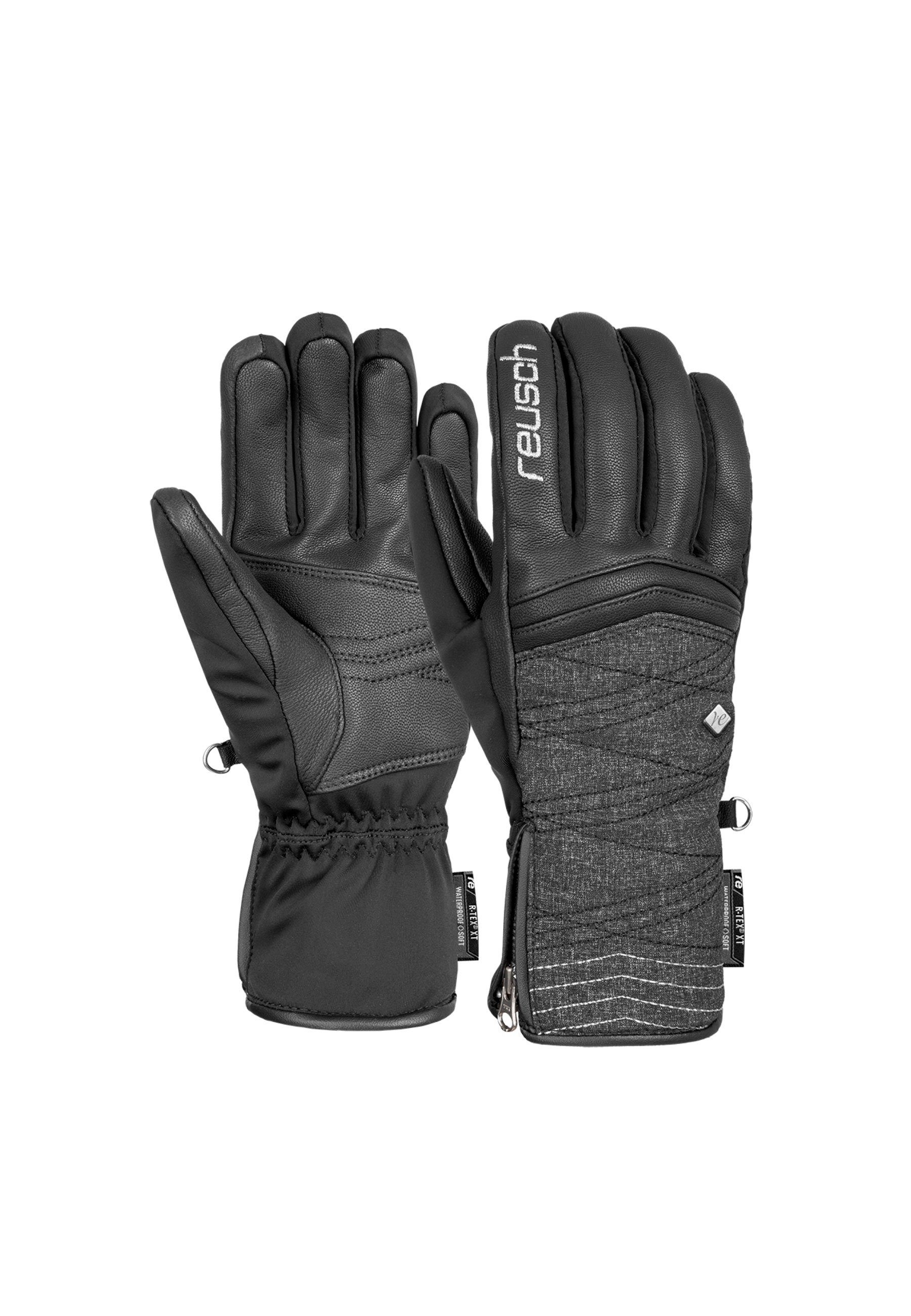 Reusch Skihandschuhe Amelie R-TEX® XT höchste Wärmestufe, wasserdicht und atmungsaktiv grau-schwarz | Handschuhe