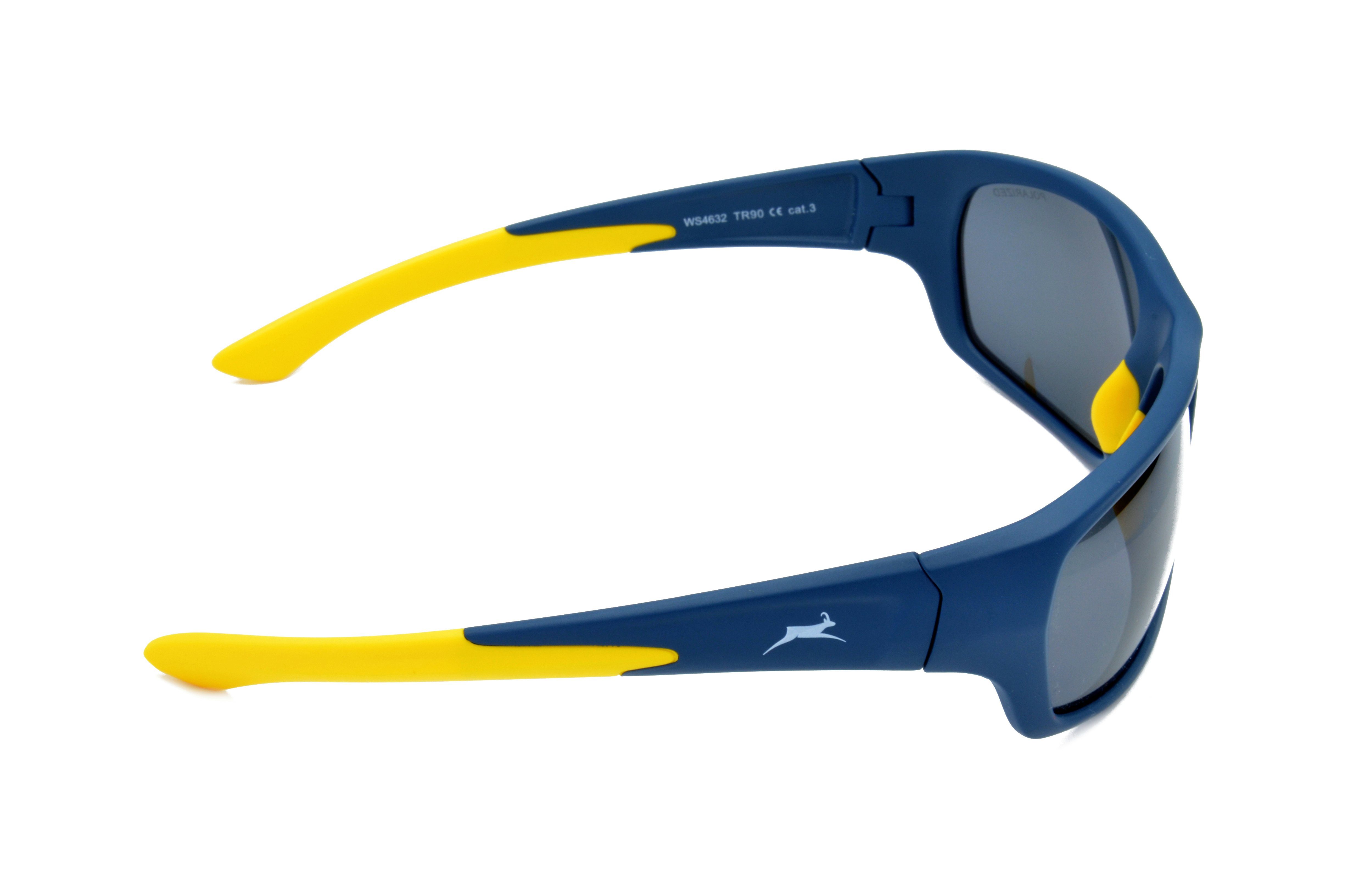 Gamswild WS4632 Skibrille Unisex blau-grau polarisiert, Sonnenbrille Sportbrille amber, Herren Damen beere-pink, blau_grau TR90, schwarz-grün, Fahrradbrille