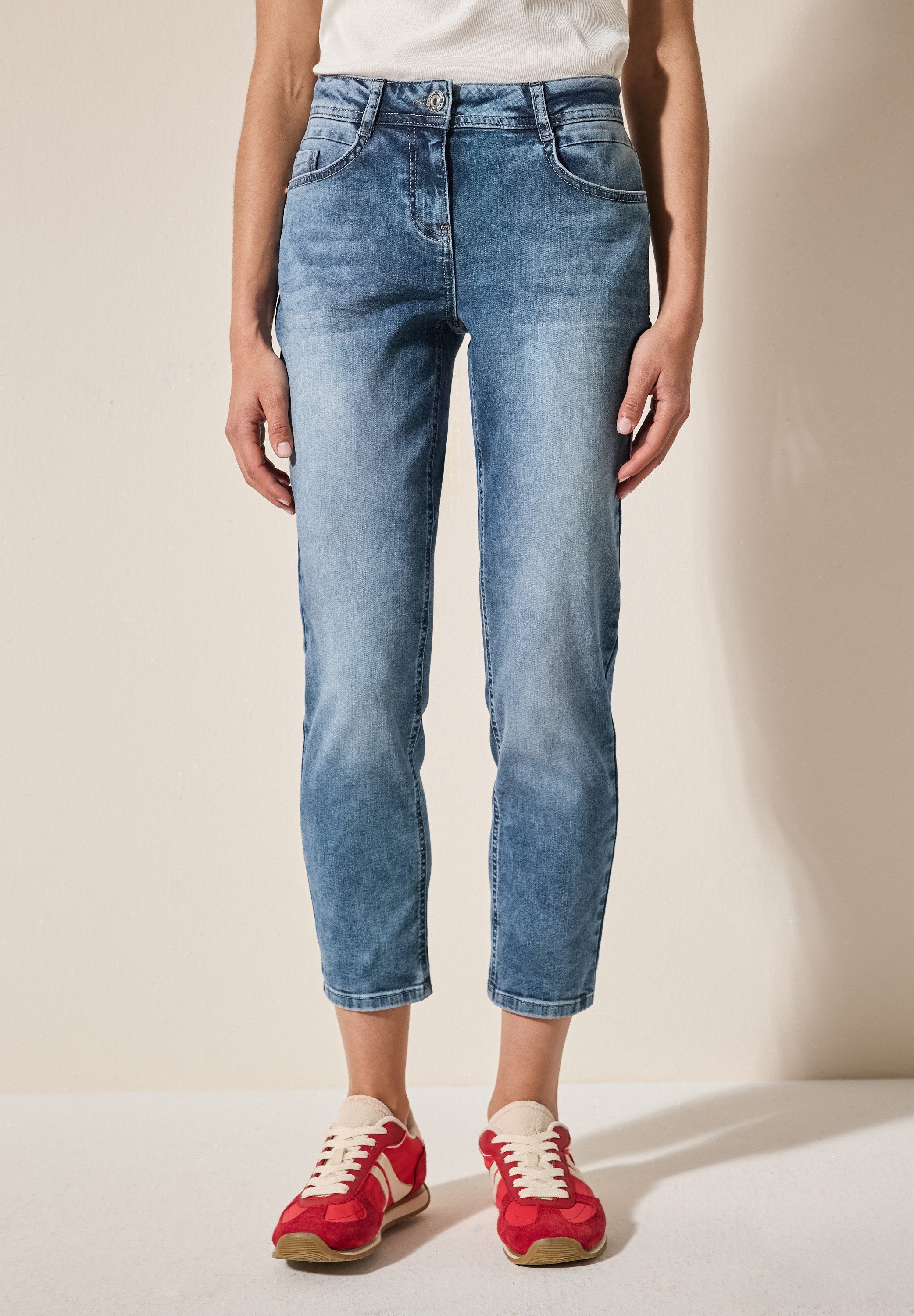 CECIL Comfort-fit-Jeans aus Baumwolle mit Stretchanteil günstig online kaufen