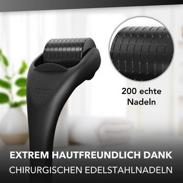 Hairy Larry Bartpflege-Set Hairy Larry Bartroller 0.5mm – extra ECHTE NADELN für mehr Bartwuchs