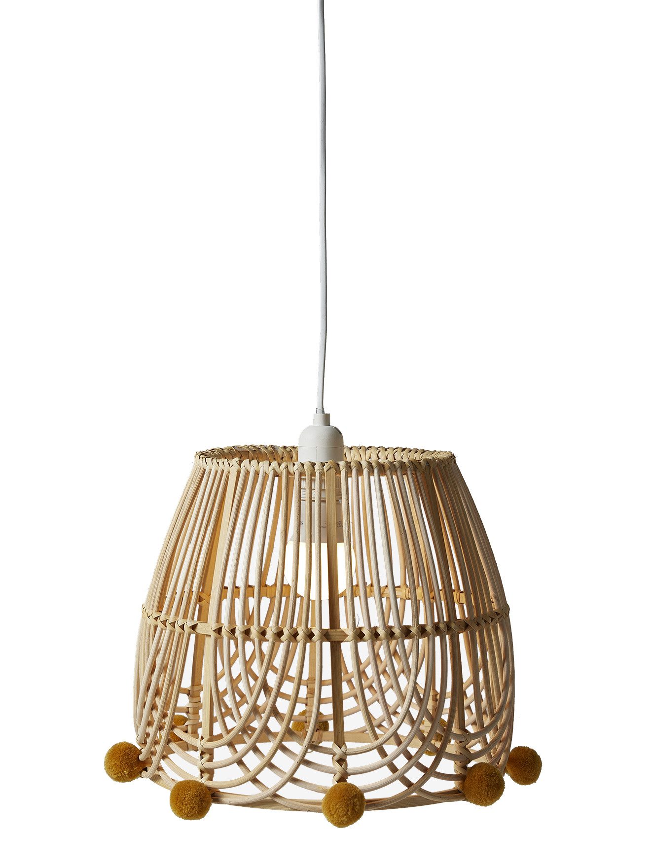vertbaudet Lampenschirm Kinderzimmer Lampenschirm aus Rattan BOHO, Befestigungsset separat erhältlich