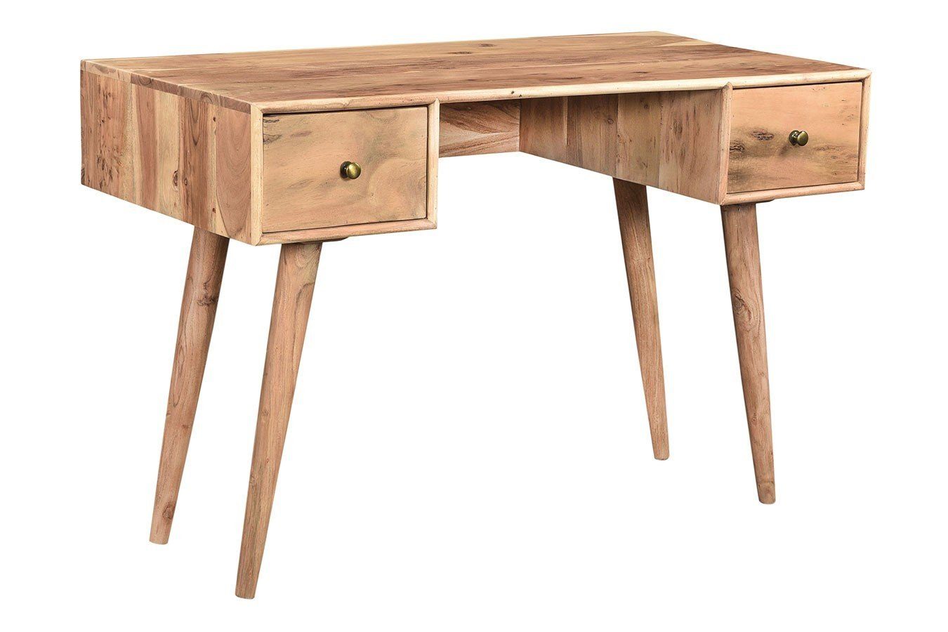 [Einfach zu verwenden] Tischhelden Schreibtisch Schreibtisch 70ties Bastler natur Akazienholz