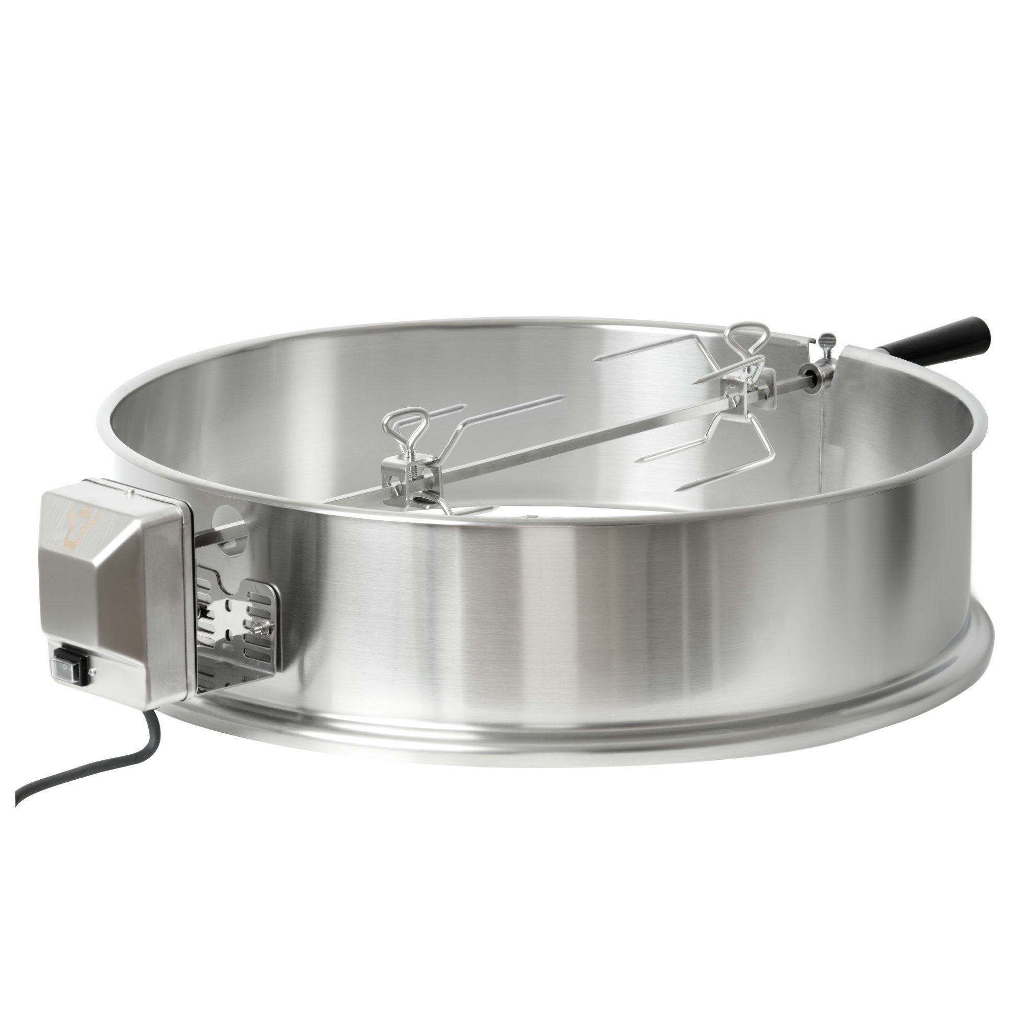 BBQ-Toro Grillspieß Edelstahl Grillspieß für 57cm Kugelgrill, Rotisserie, Grill Drehspieß