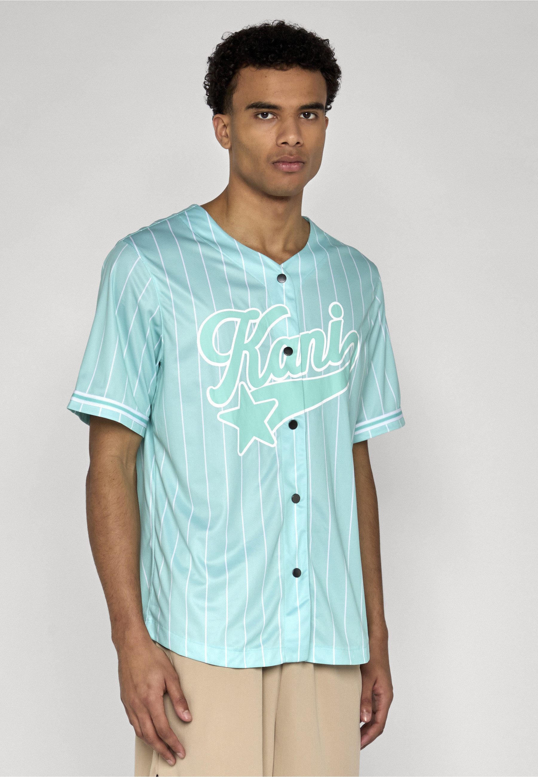 Karl Kani T-Shirt Karl Kani Star Logo Pinstripe Baseball Shirt (1-tlg)