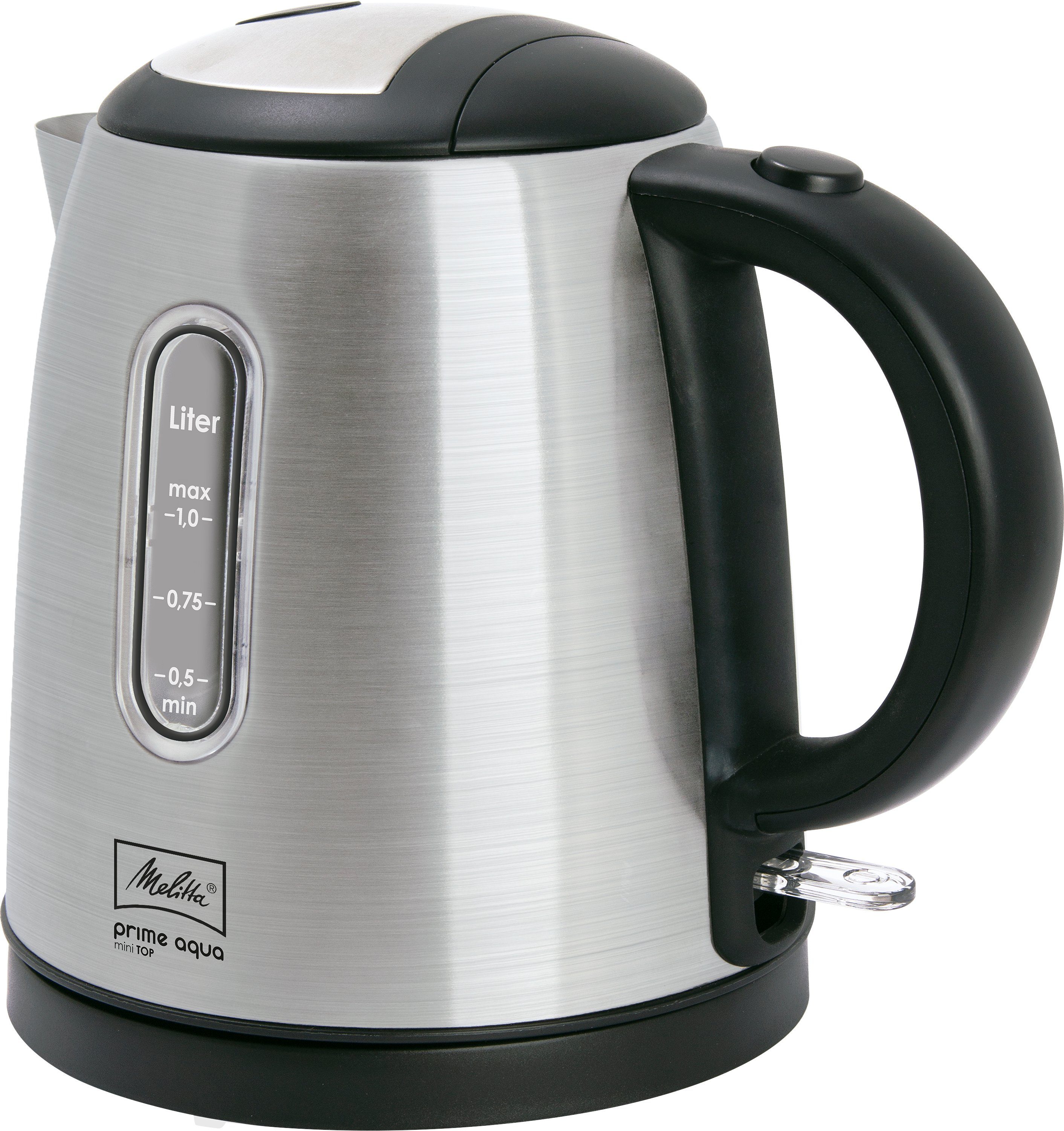 Melitta Елктрочайники Prime Aqua Mini Top 1018-03 1L Edelstahl 2200 W, 1 l, 2200 W, Edelstahl