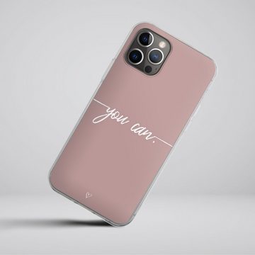 DeinDesign Handyhülle Spruch Sprüche Motivation You Can, Apple iPhone 12 Pro Silikon Hülle Bumper Case Handy Schutzhülle