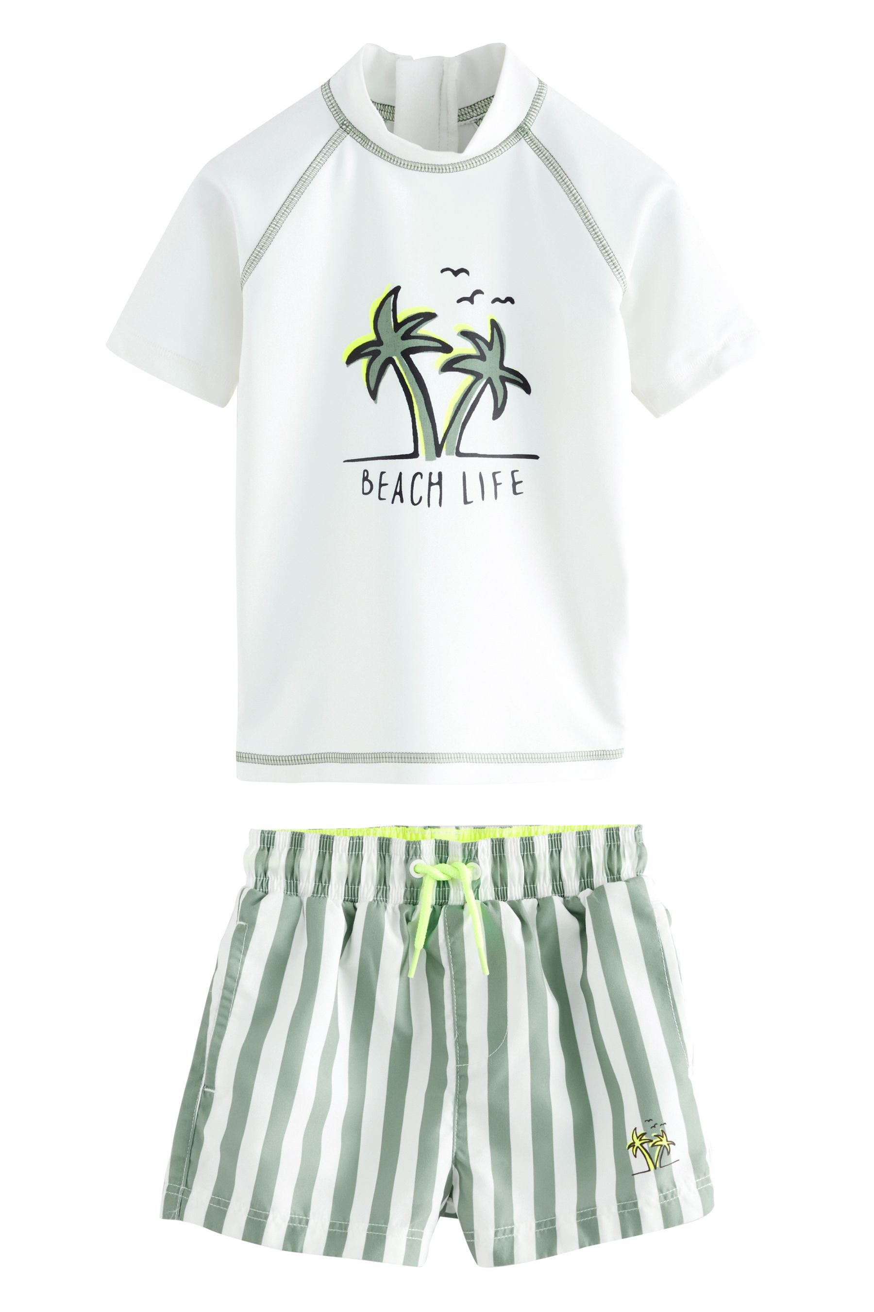 Next Badeanzug Rash-Set mit Trägertop und Shorts (2-St)
