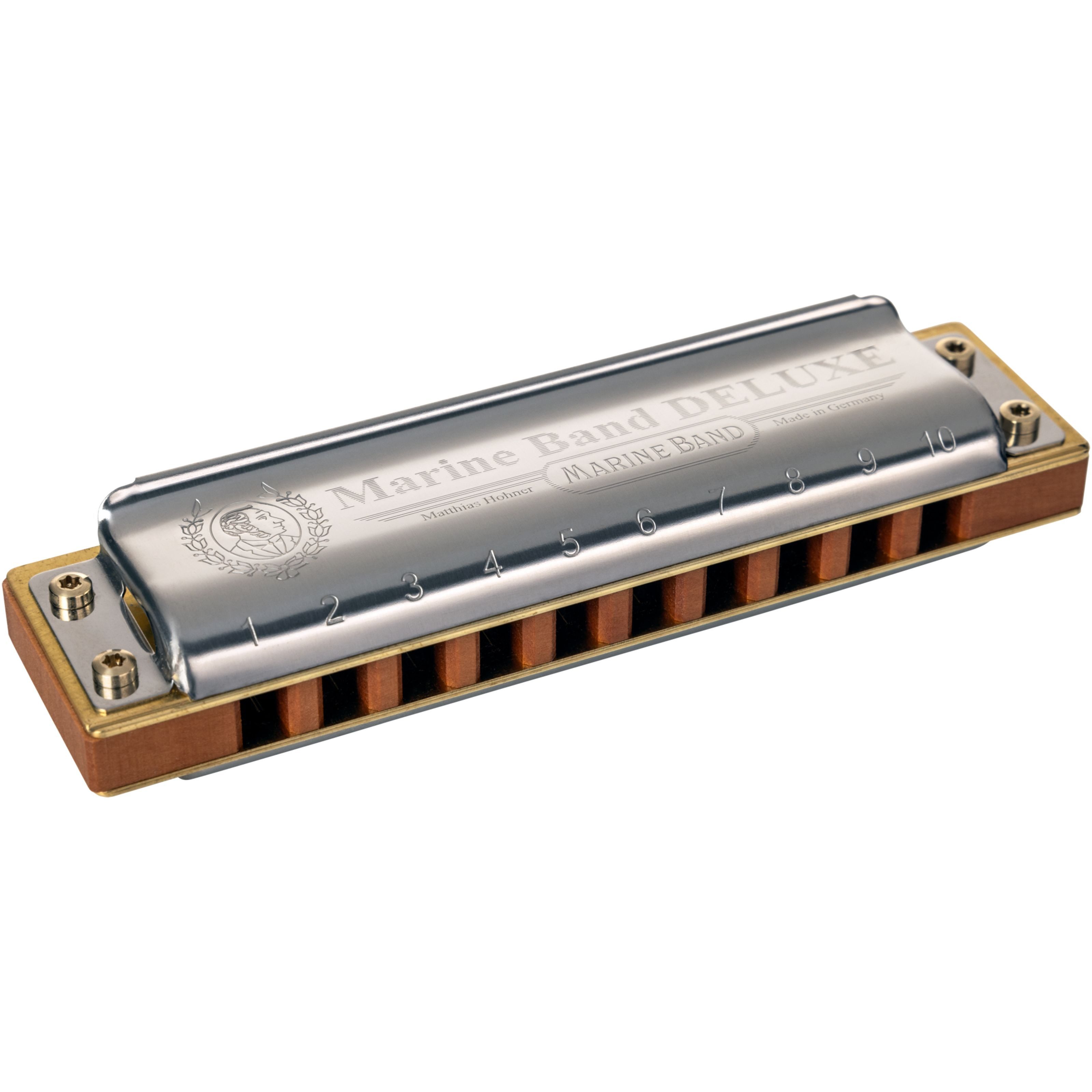 Hohner Mundharmonika, Mundharmonikas, Diatonische Mundharmonikas, Marine Band Deluxe in D-Dur - Diatonische Mundharmonika