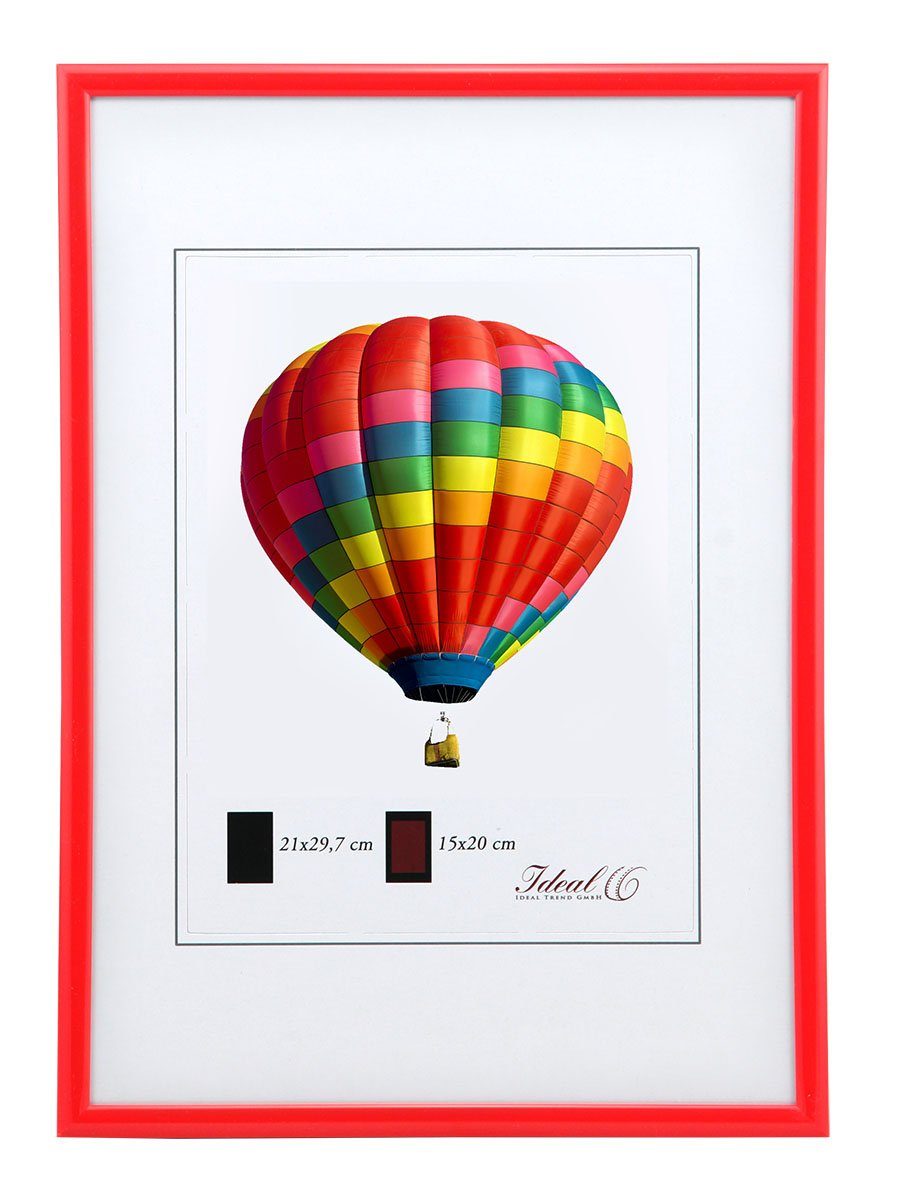 IDEAL TREND 3er Set Bilderrahmen 40x50cm - Silber Mit Passepartout