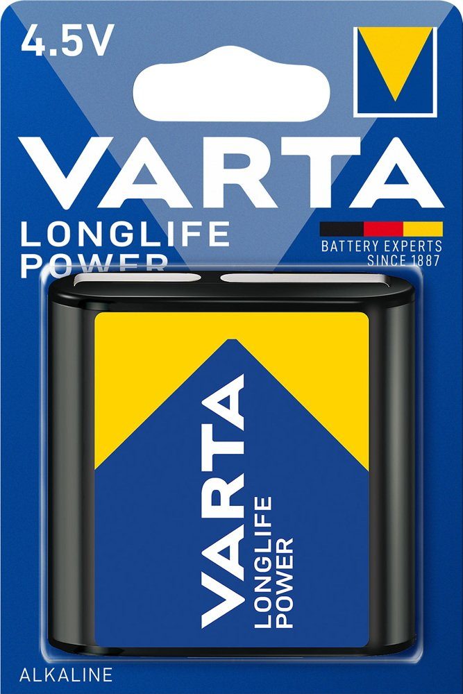 VARTA 1 Varta 4912 Longlife Power 4,5V Alkaline Batterie Blister Batterie