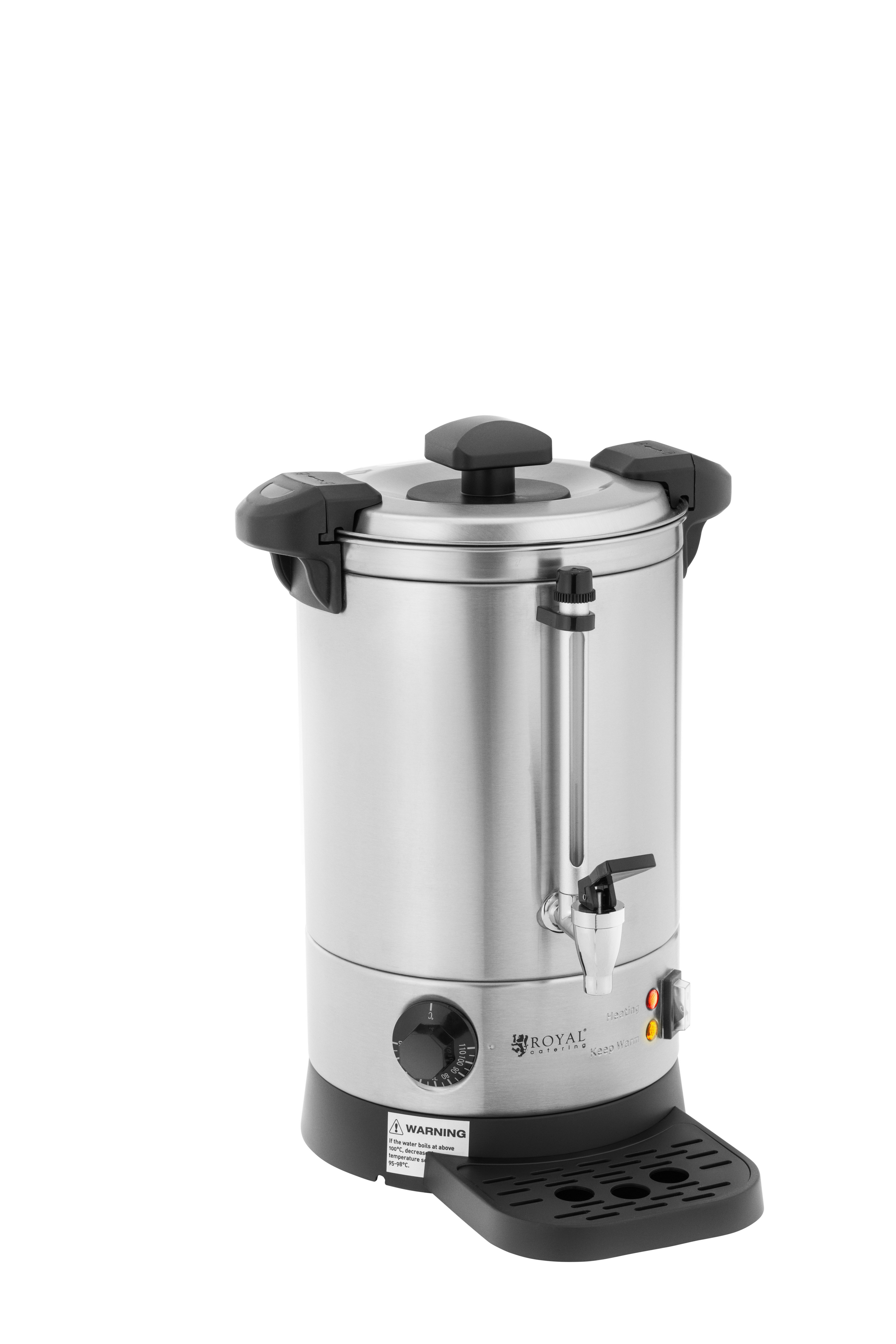 Royal Catering Heißwasserspender Wasserkocher Edelstahl Heißgetränkespender, 6.1 l, 1500 W, verschiedene Größen