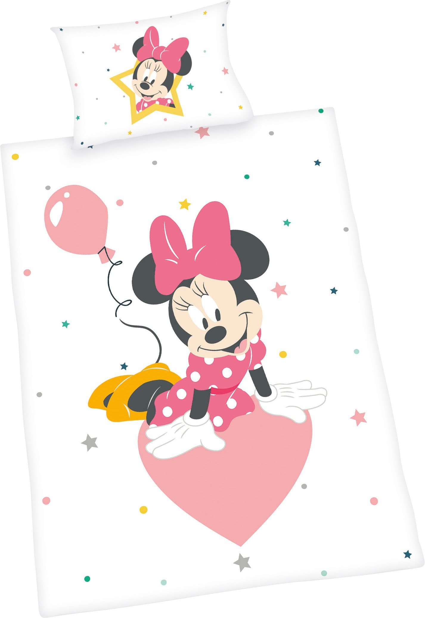 Babybettwäsche »Disney´s Minnie Mouse«, Disney, mit liebevollem Motiv-HomeTrends