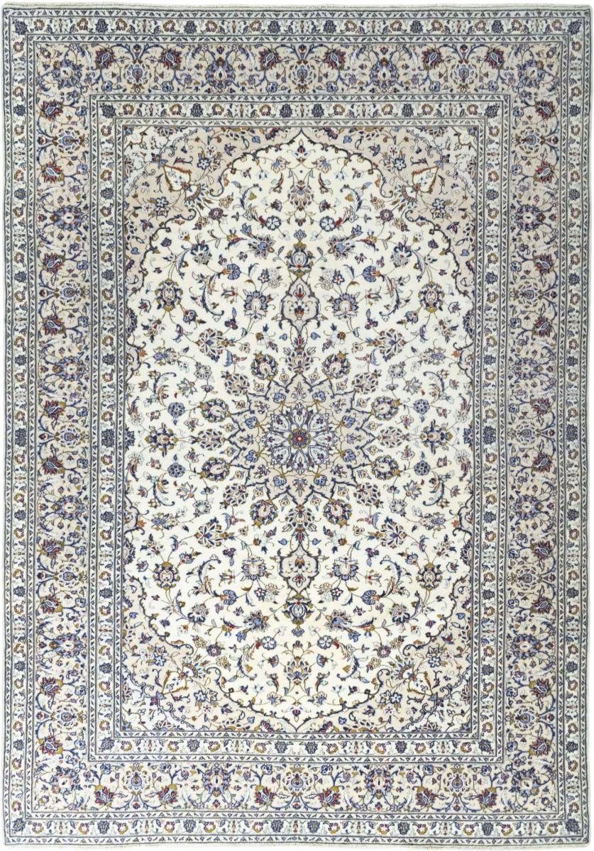 Orientteppich Keshan 245x358 Handgeknüpfter Orientteppich / Perserteppich, Nain Trading, rechteckig, Höhe: 12 mm