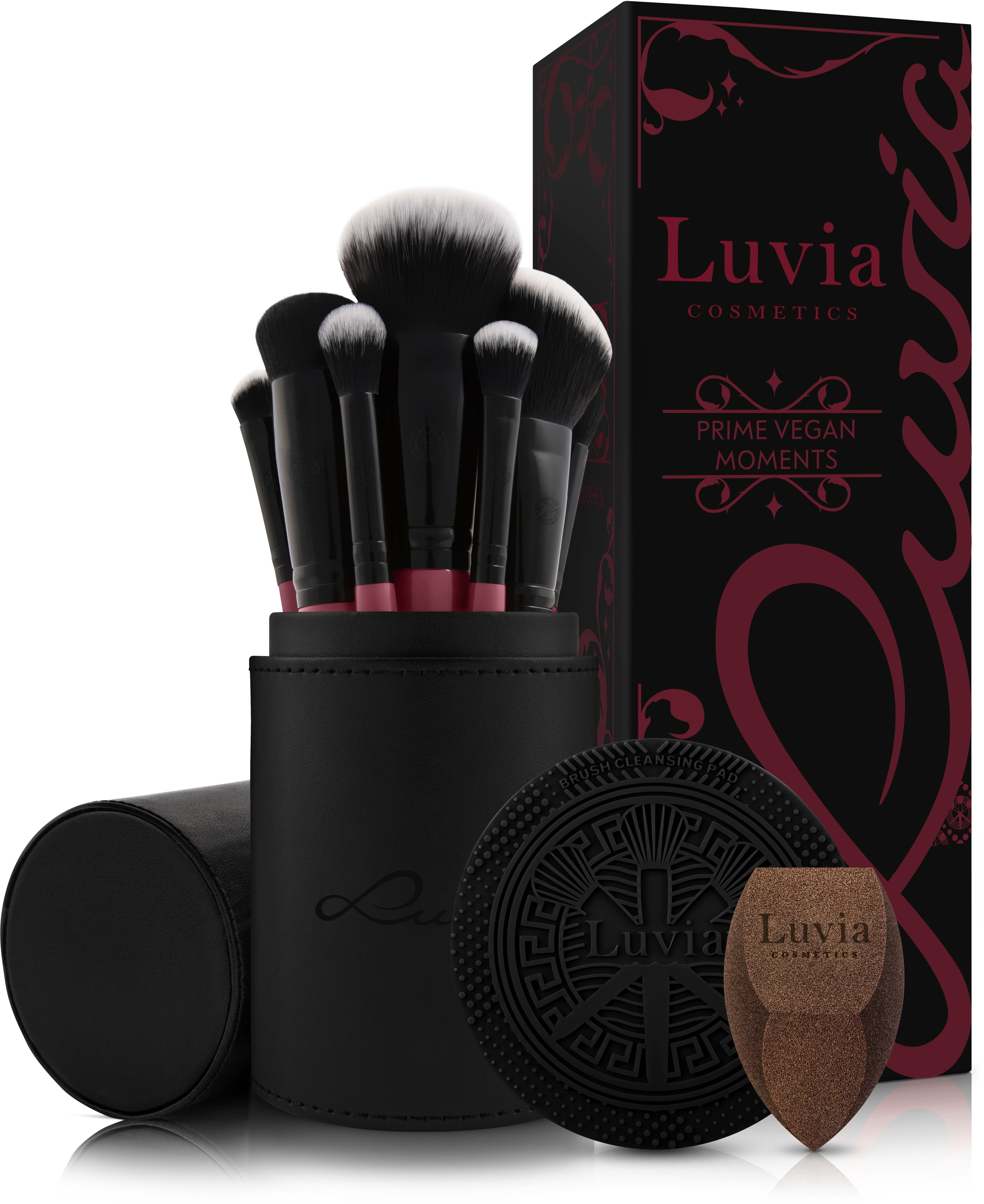 Luvia 10 Cosmetics Kosmetikpinsel-Set Moments, Vegan tlg. Prime