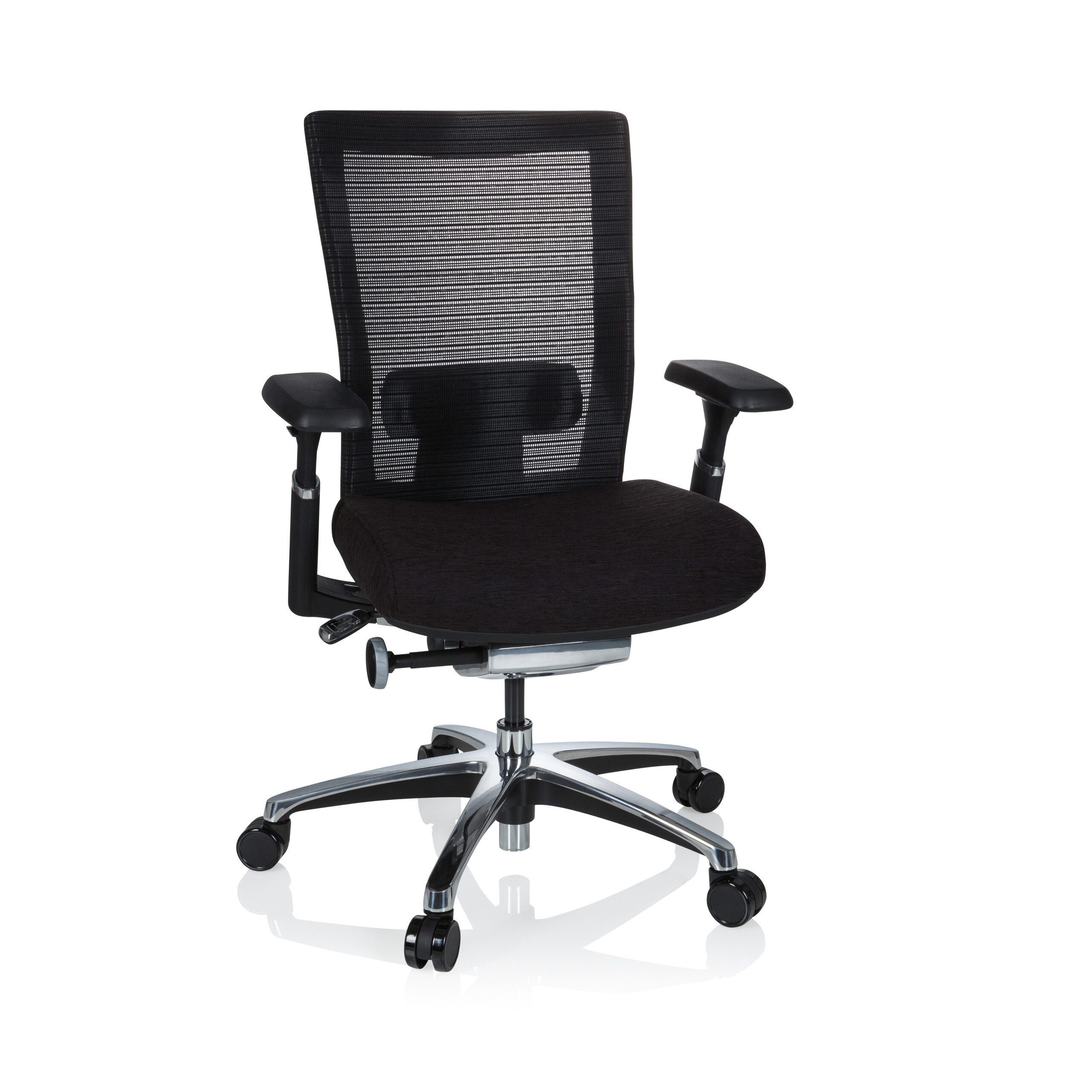 Drehstuhl High End Bürostuhl NOVA PRO ALU Stoff/Netzstoff