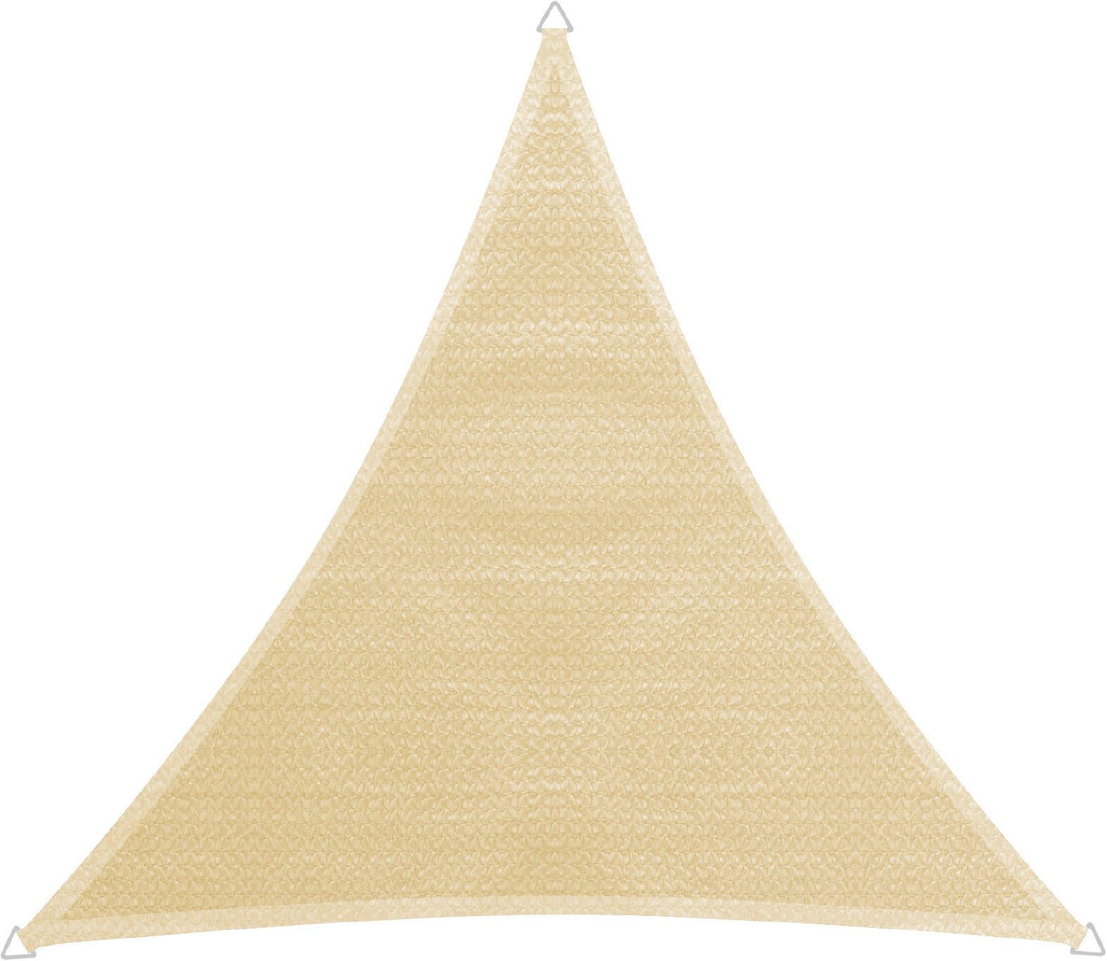 Windhager Sonnensegel Capri, Dreiecksegel zur Beschattung von Garten, Terrasse, Balkon, (1-tlg), Sonnenschutz 4 x 4 x 4 m, erhältlich in champagner oder grau