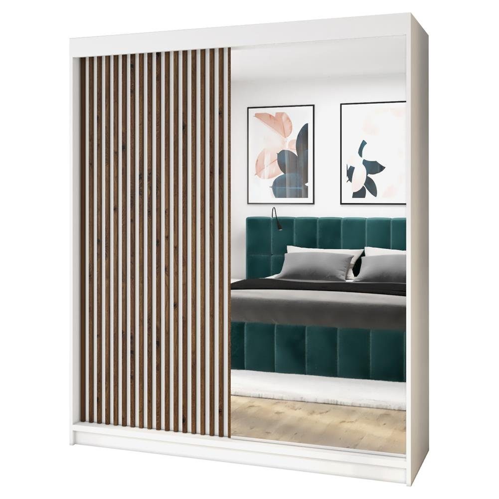 A&J MöbelLand GmbH Schiebetürenschrank MITT 2-türig Schrank mit Spiegel (nu günstig online kaufen