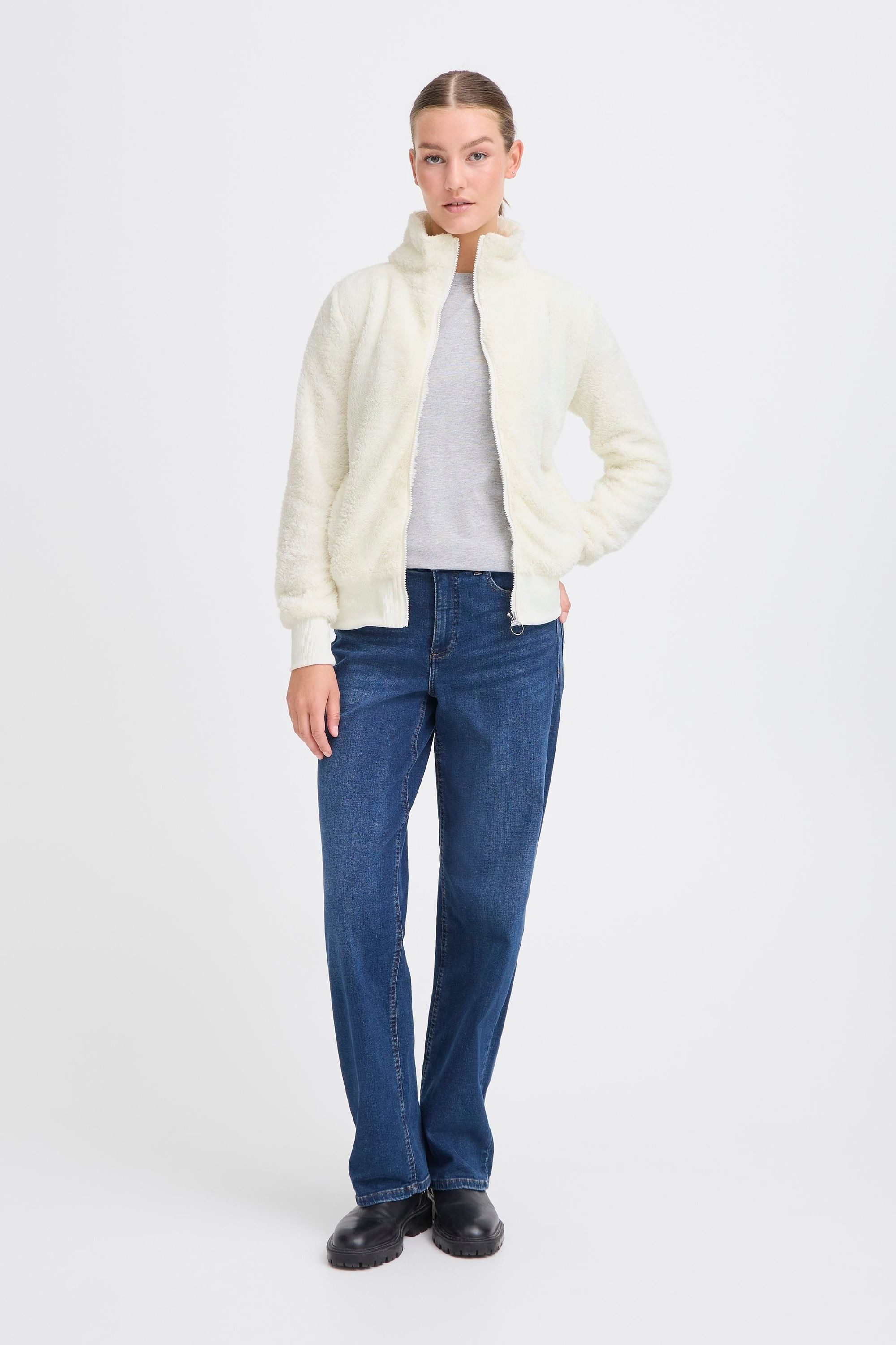 OXMO Bomberjacke OXAnneka Bomberjacke mit Teddyfell – Bild 3 von 5