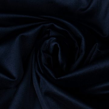 SCHÖNER LEBEN. Stoff Samtstoff Dekostoff Velvet Samt einfarbig nachtblau 1,4m