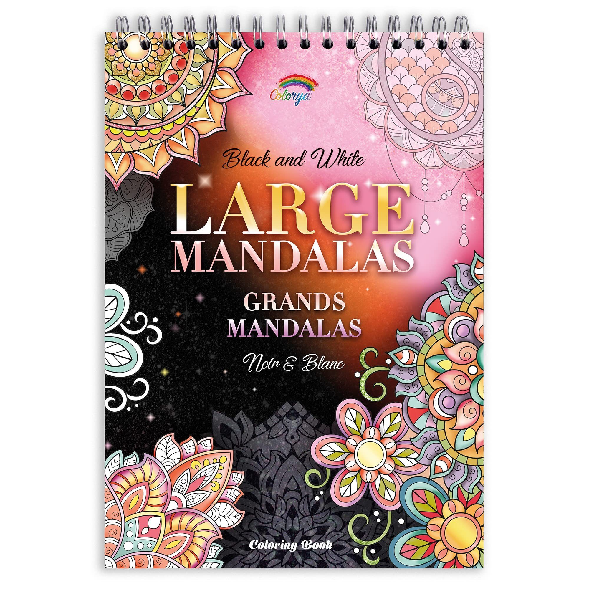Colorya Malen nach Zahlen Erwachsenen Mandala Malbuch - Entspannende A4 Anti-Stress Mandalas, Adult Mandala Coloring Book - Relaxing A4 AntiStress Mandalas