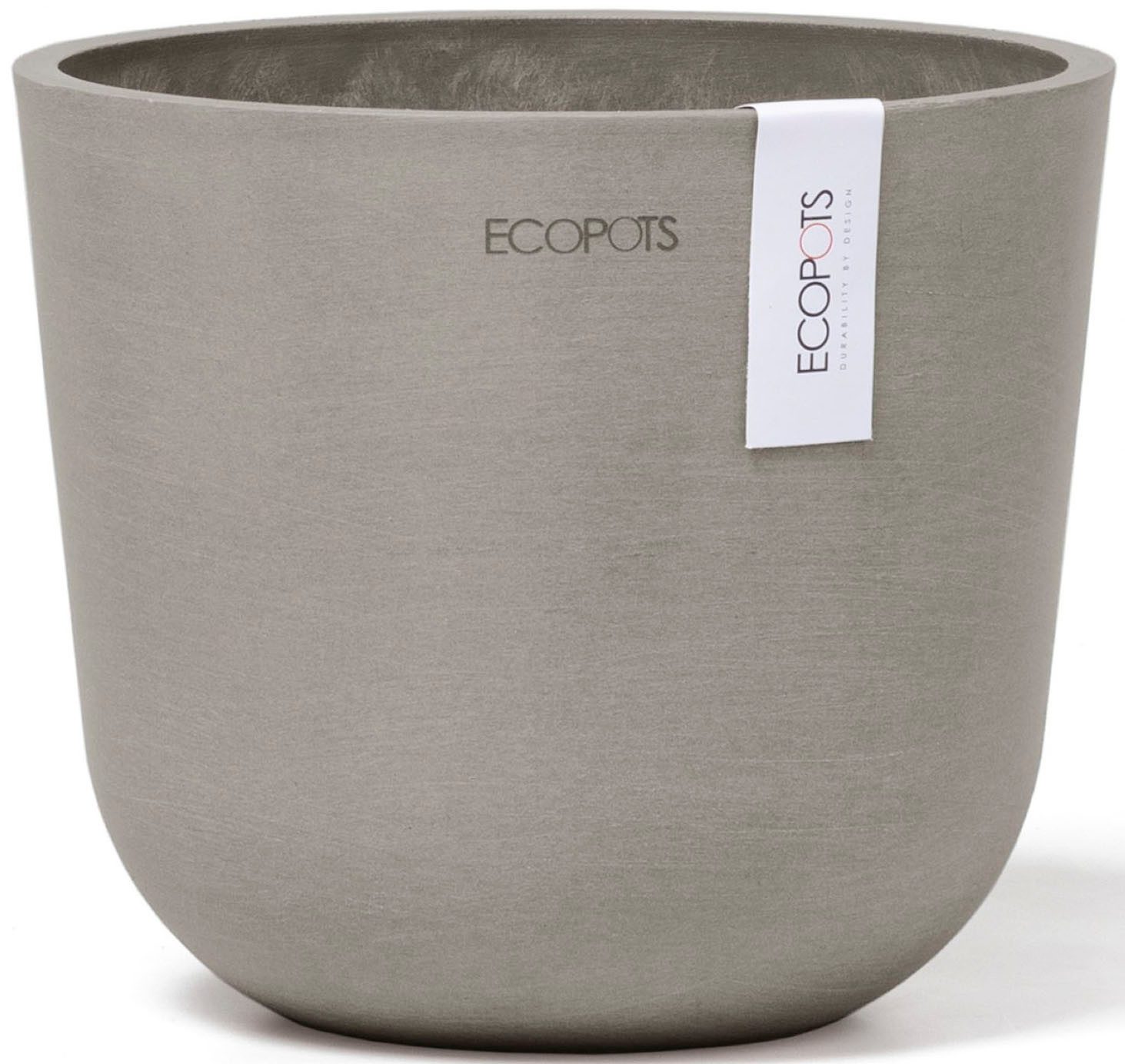 ECOPOTS Blumentopf Oslo Mini 16 Taupe, für den Innenbereich