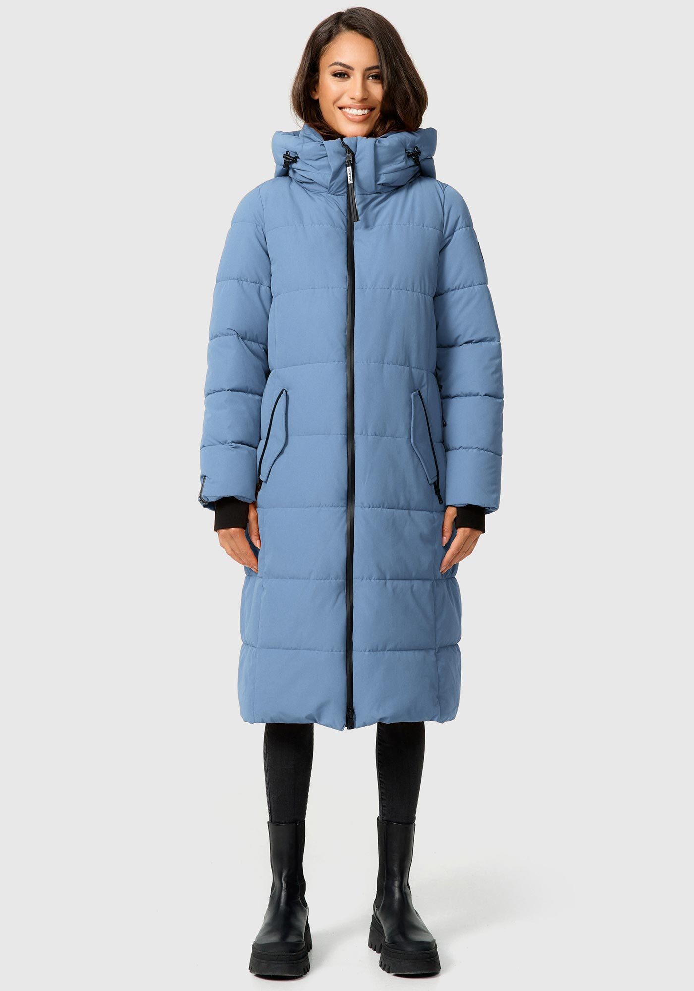 Marikoo Steppjacke Zuraraa XVI langer Winter Mantel gesteppt günstig online kaufen