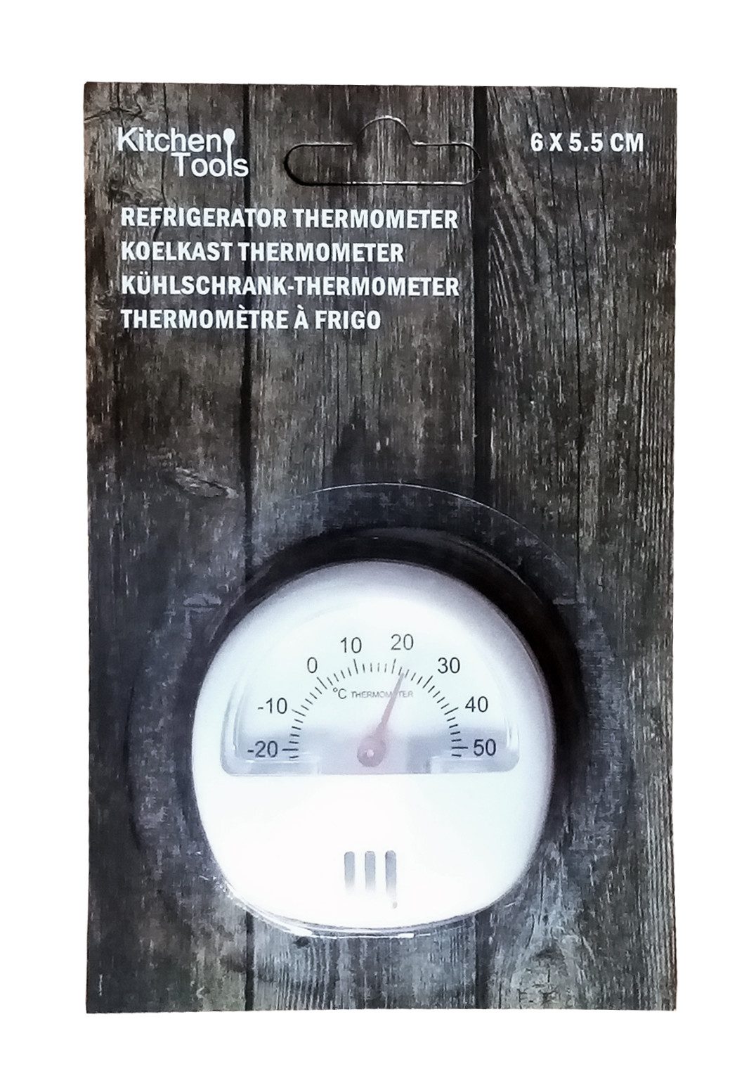 Kühlschrankthermometer KÜHLSCHRANKTHERMOMETER mit Magnet analog Weiss Gefrierschrank 06