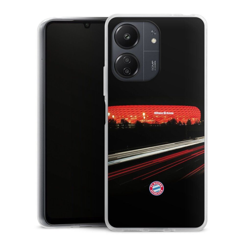 DeinDesign Handyhülle FC Bayern München FCB Stadion FC Bayern München Allianz Arena, Xiaomi Redmi 13C 4G Silikon Hülle Bumper Case Handy Schutzhülle