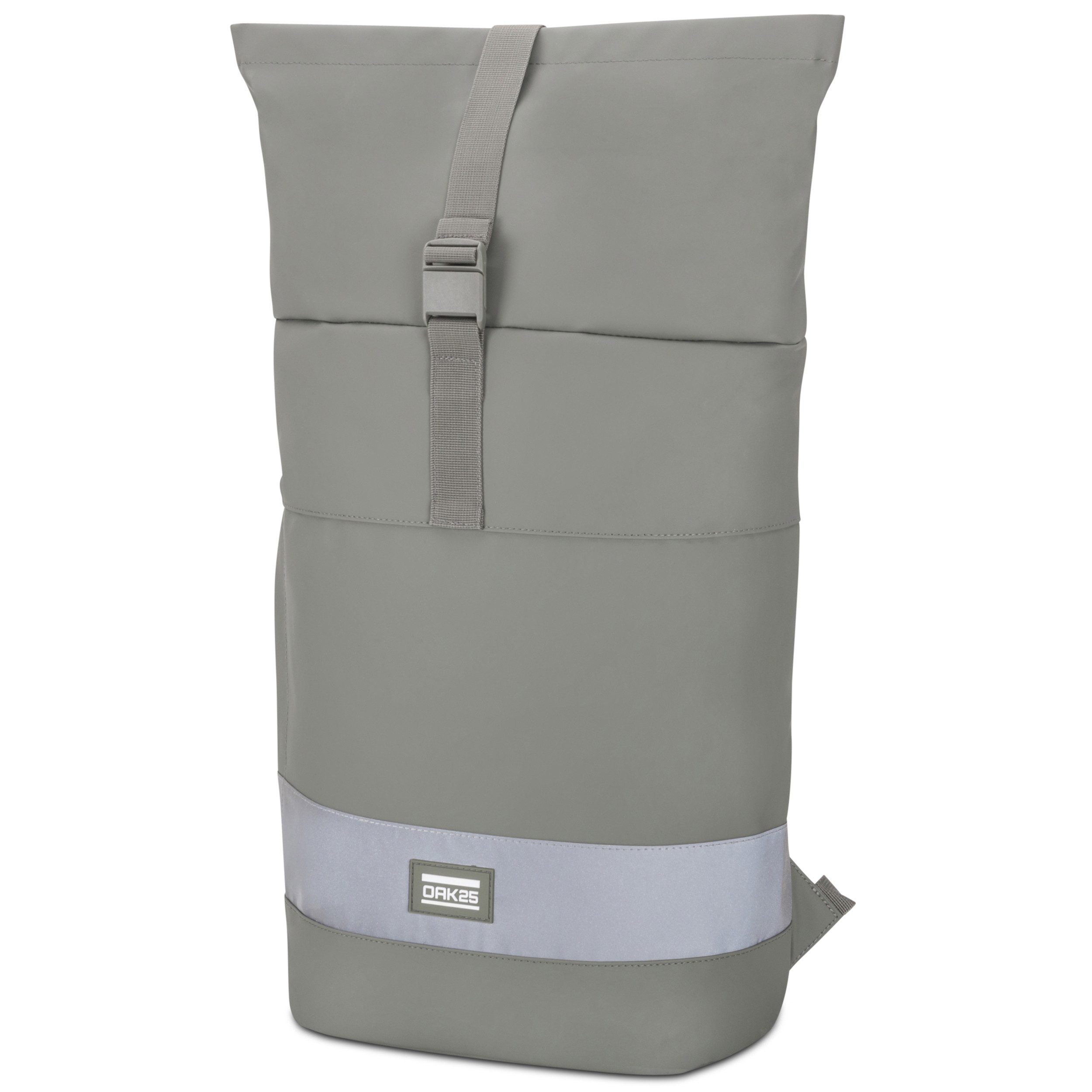 OAK25 Fahrradrucksack Everyday Rolltop Bike Rucksack (1-tlg), Reflektierend, Wasserabweisend