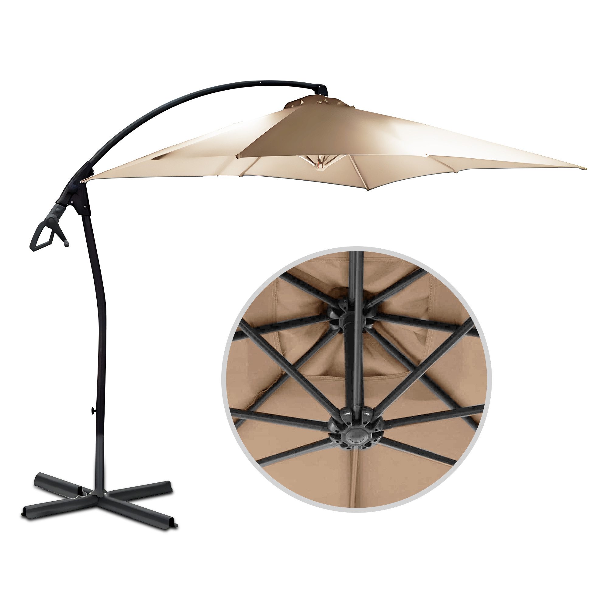 habeig Ampelschirm 100% Wasserdicht Schirm 250x250cm günstig online kaufen