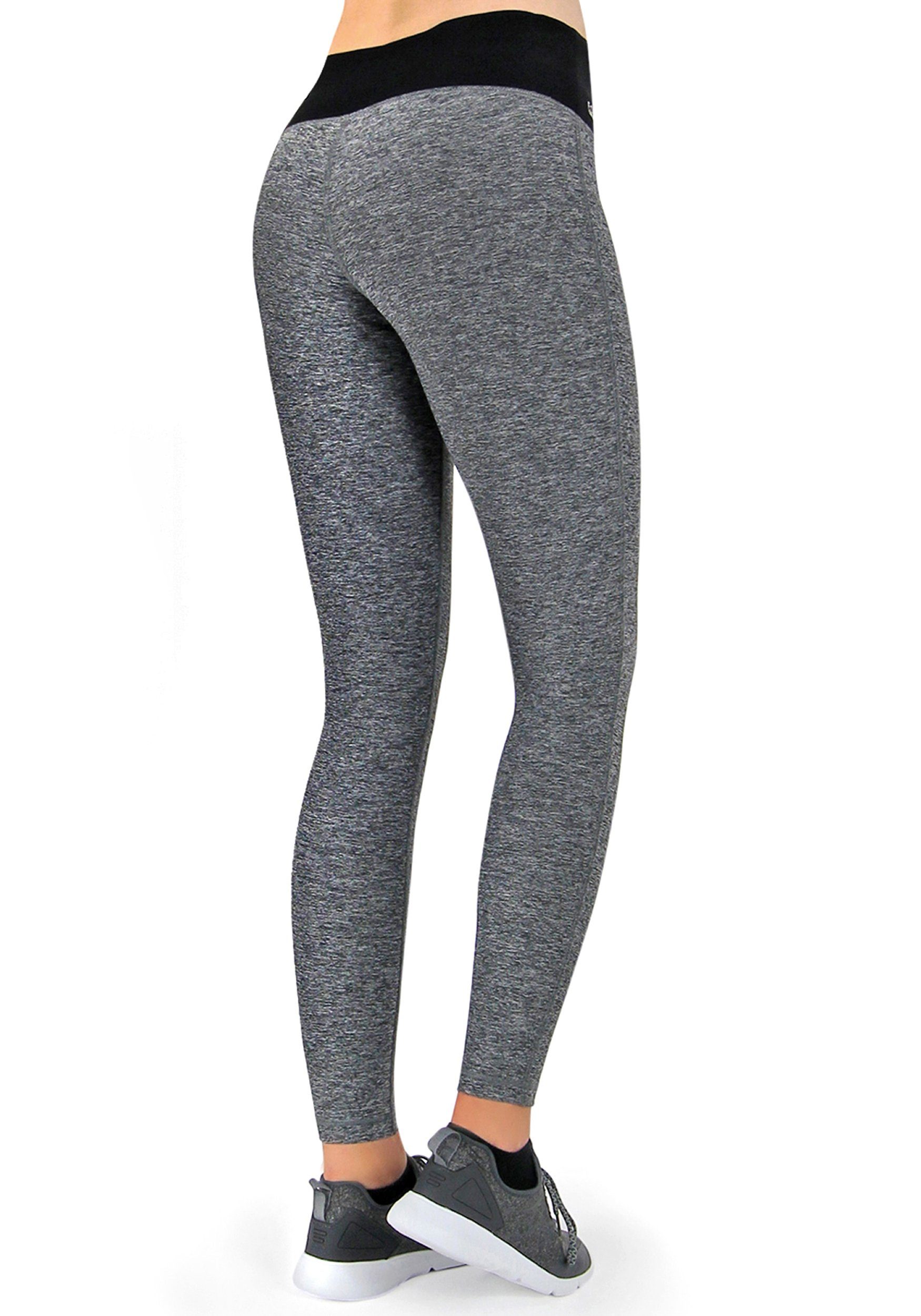 Formbelt Highwaist Leggings Laufhose Damen lang mit Handytasche Hohem Bund Atmungsaktiv High Waist Smartphone