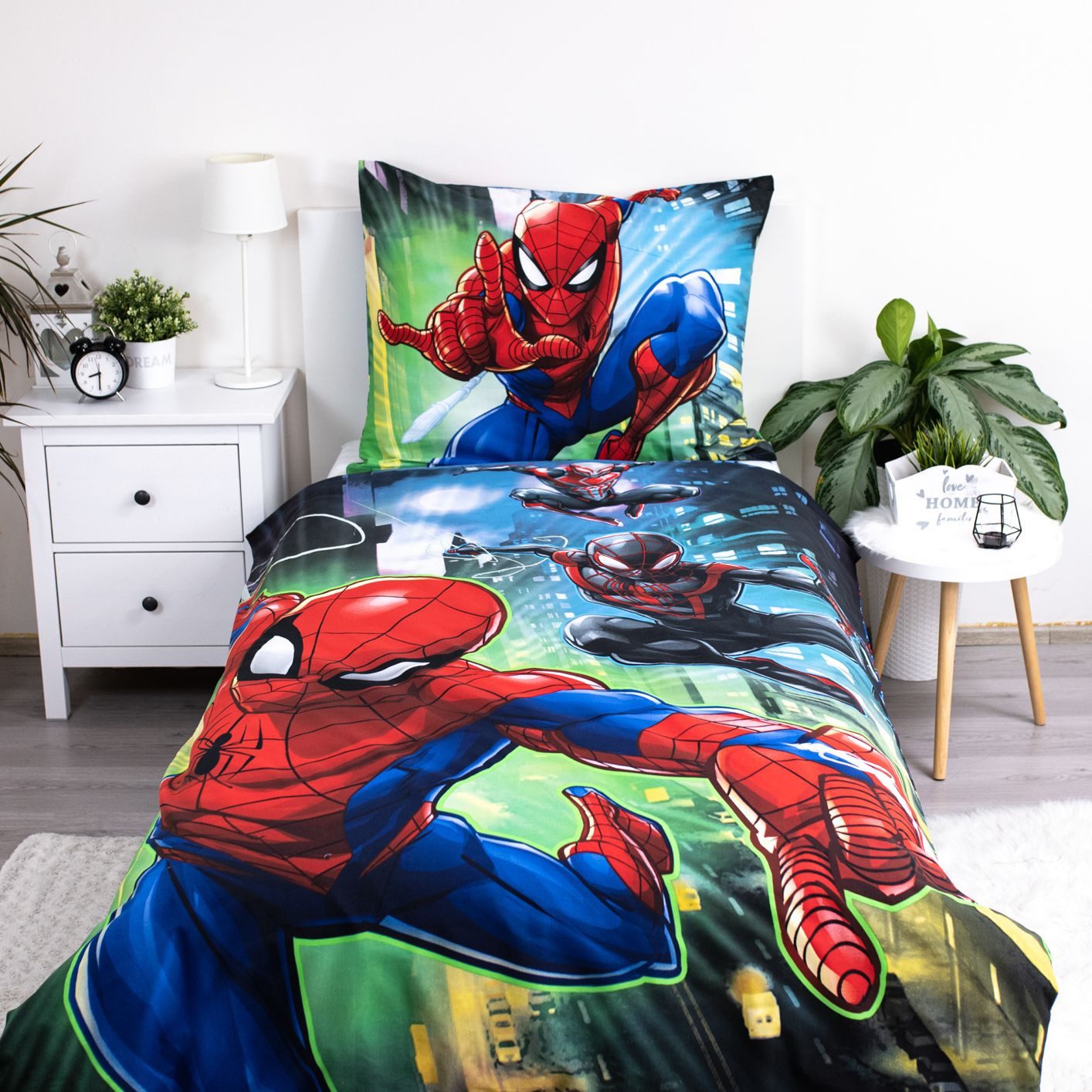 Spiderman Wendebettbezug Spiderman Peter Parker Bettwäsche Kopfkissen für 1 günstig online kaufen