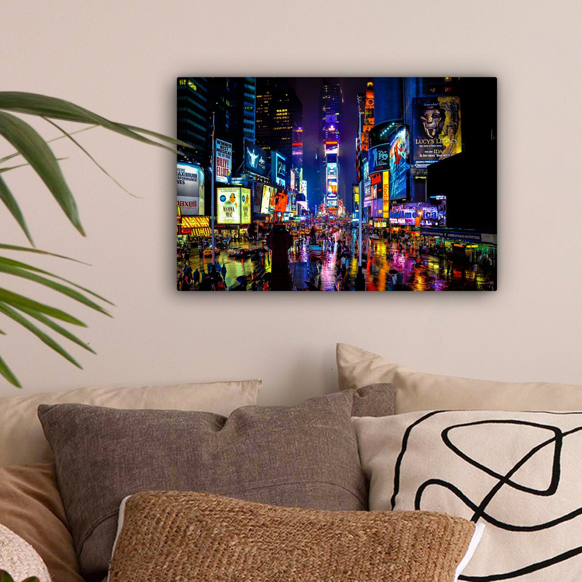 OneMillionCanvasses® Leinwandbild New York - Regen günstig online kaufen