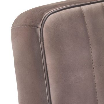 DOTMALL Sessel Freischwinger Sessel aus Echtleder im Retro-Design, pflegeleicht