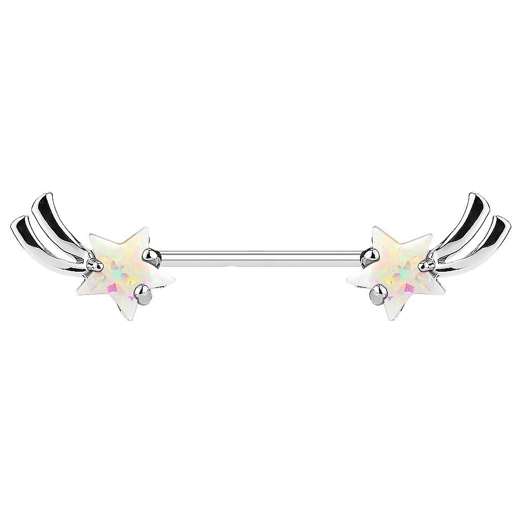 Taffstyle Intimpiercing Intim Brustpiercing Barbell Sternschnuppe günstig online kaufen