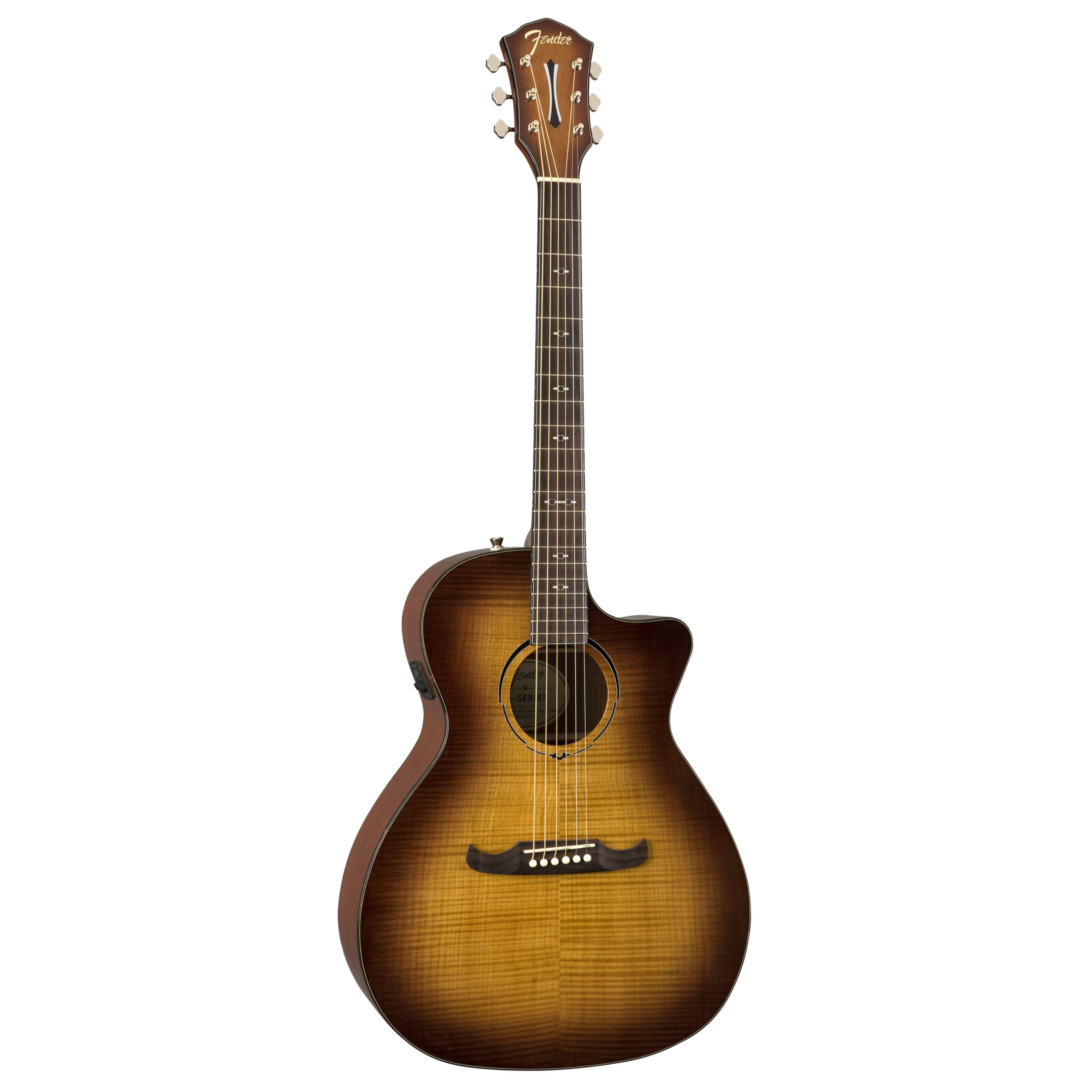 Fender Westerngitarre, Westerngitarren, Grand Auditorium Gitarren, FA-345CE Auditorium 3-Tone Tea Burst - Westerngitarre