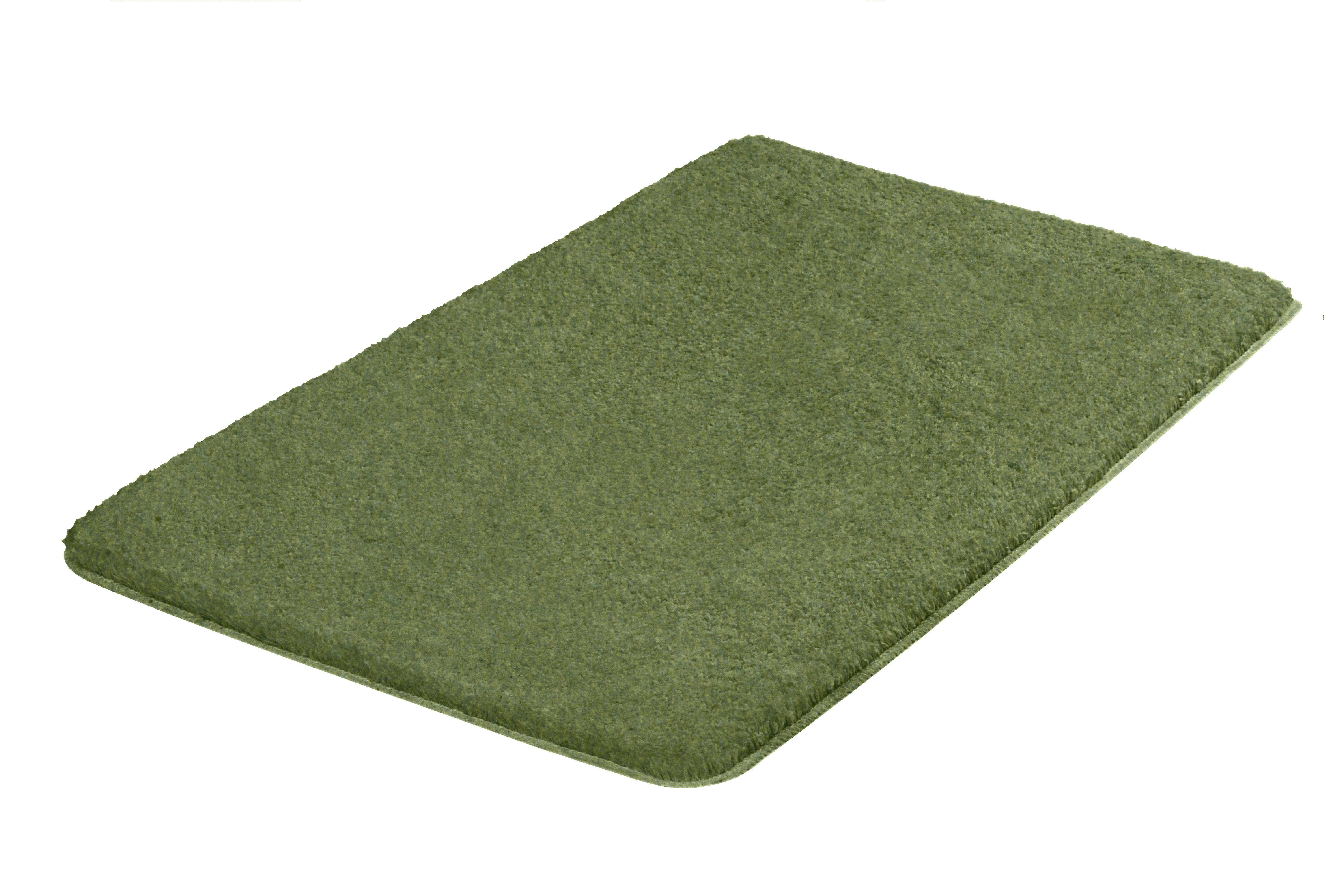 Kleine Wolke Badematte Meadow, Badvorleger, Badezimmer Teppich, Höhe 30 mm, rutschhemmend beschichtet, fußbodenheizungsgeeignet, Polyester, rechteckig, Badteppich, Uni Farben