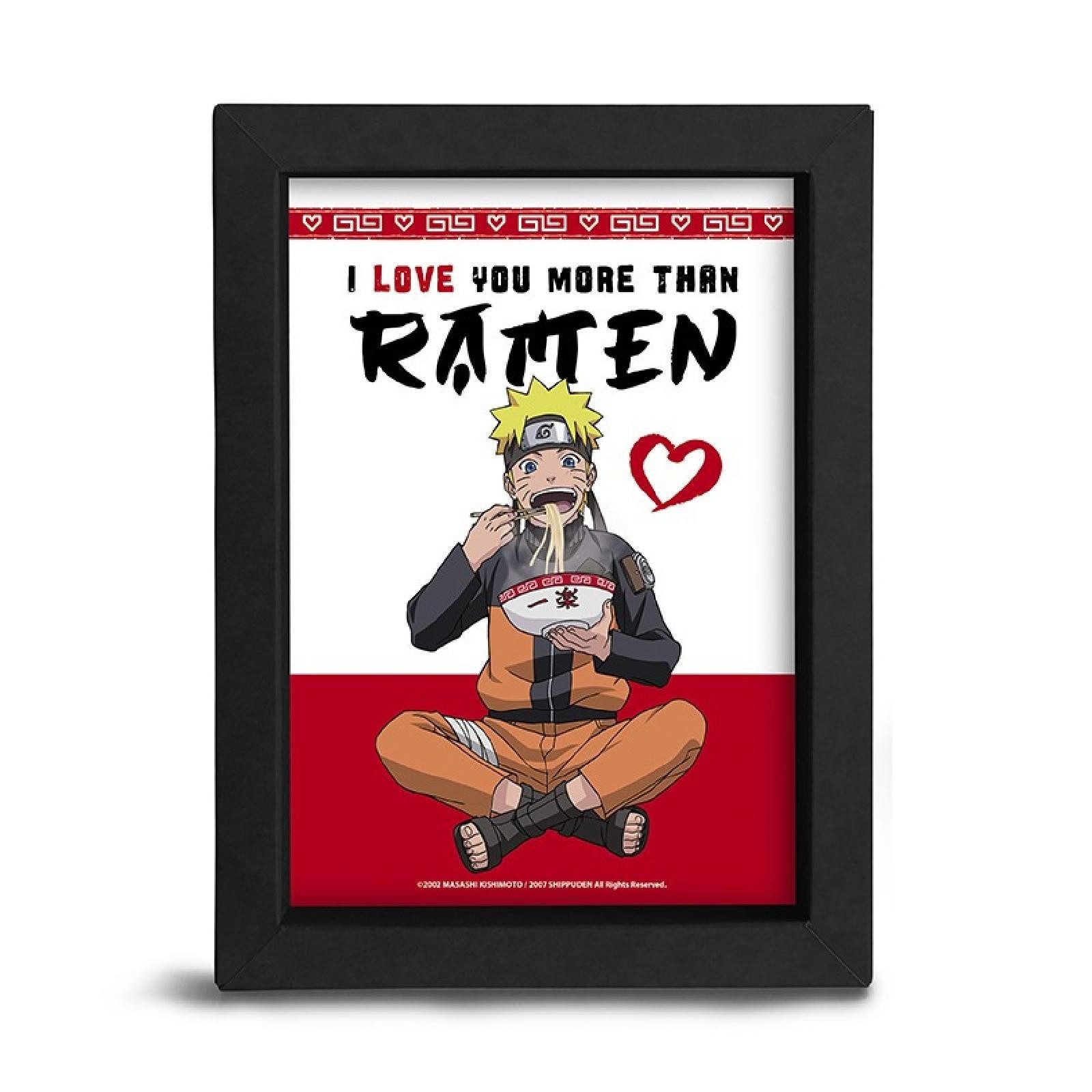 ABYstyle Poster NARUTO SHIPPUDEN - Kraft Frame - I LOVE YOU MORE THAN RAMEN günstig online kaufen