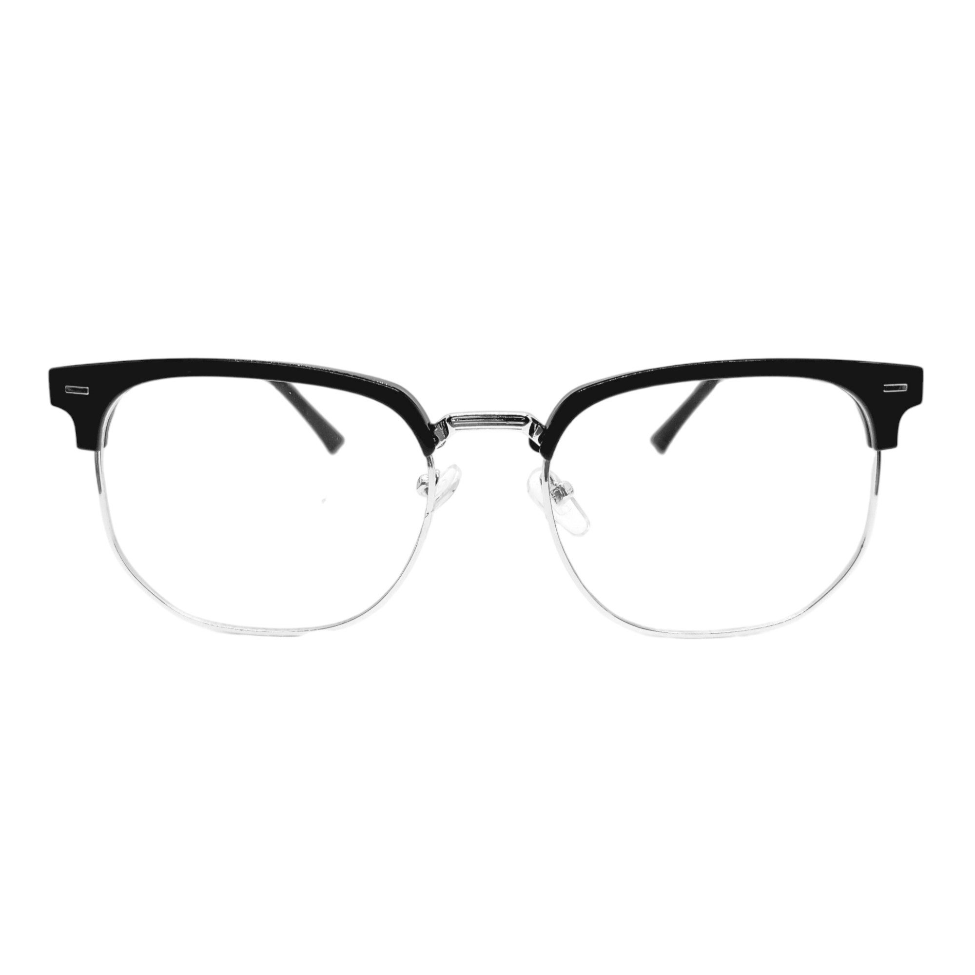 LUXXADA Sonnenbrille (Blaulichtfilter Brille Damen Herren Browline Computerbrille) Ovale Designer PC Brille mit Anti Blue Light Gläser
