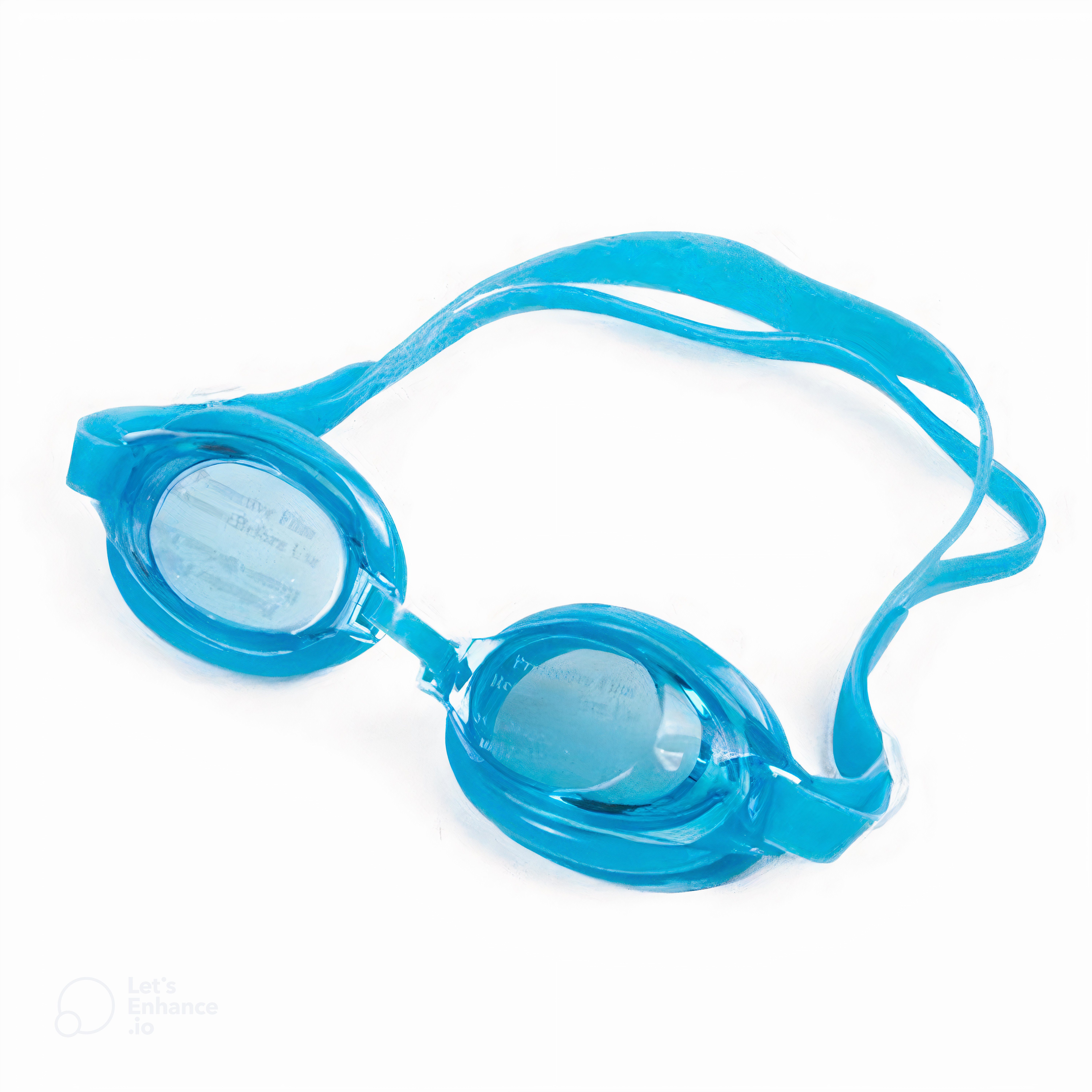 H-basics Schwimmbrille Kinder Schwimmbrille mit Ohrstöpsel - Taucherbrille, Jungen, Mädchen, Unisex, Antibeschlag UV-Schutz, Spiegel / Klare Linse Türkis