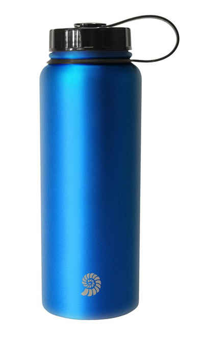 Origin Outdoors Trinkflasche, Origin Outdoors Trinkflasche 'WH-Edelstahl' - 1 L blau metallic