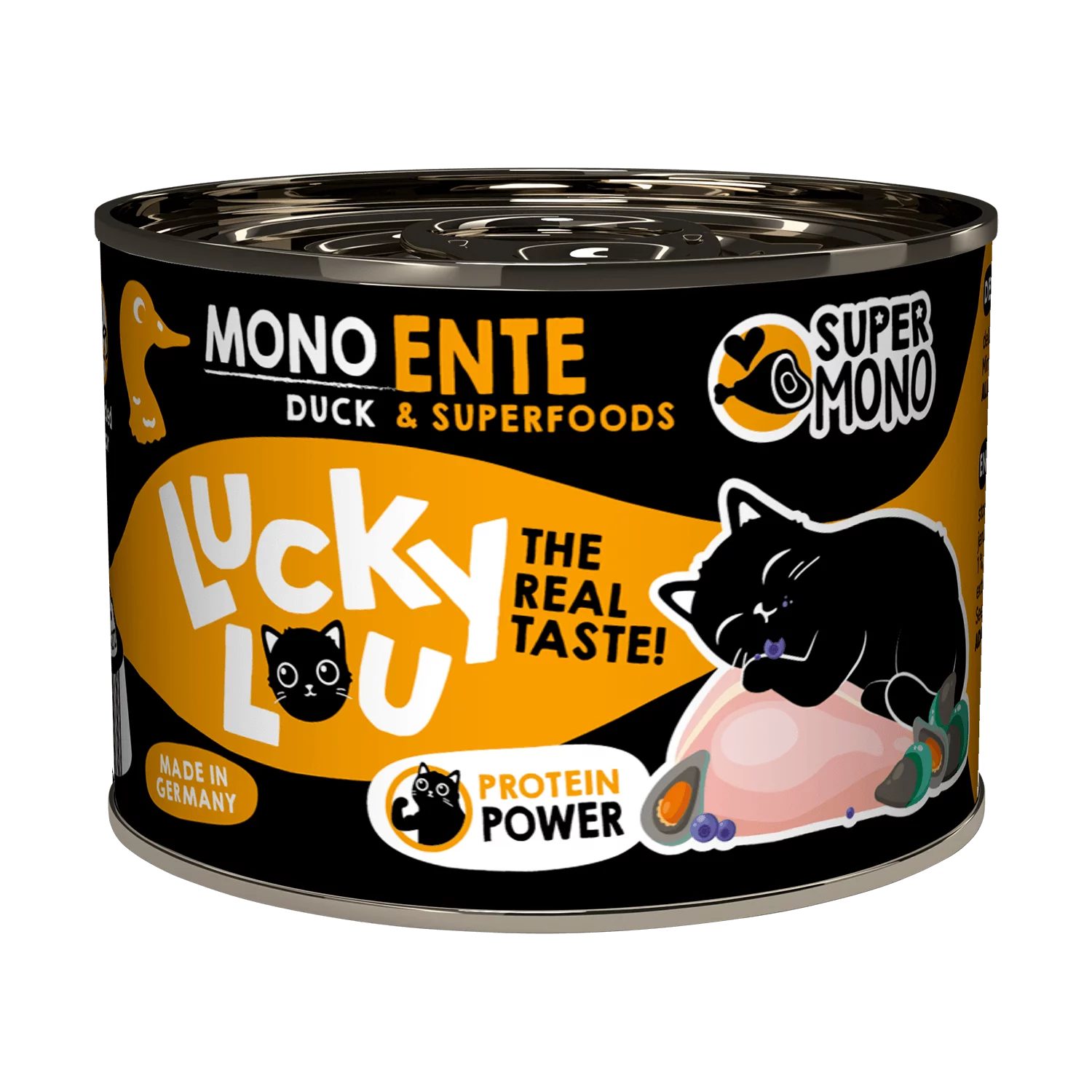 Lucky Lou SuperMono Ente, für: Katzen, Getreidefrei