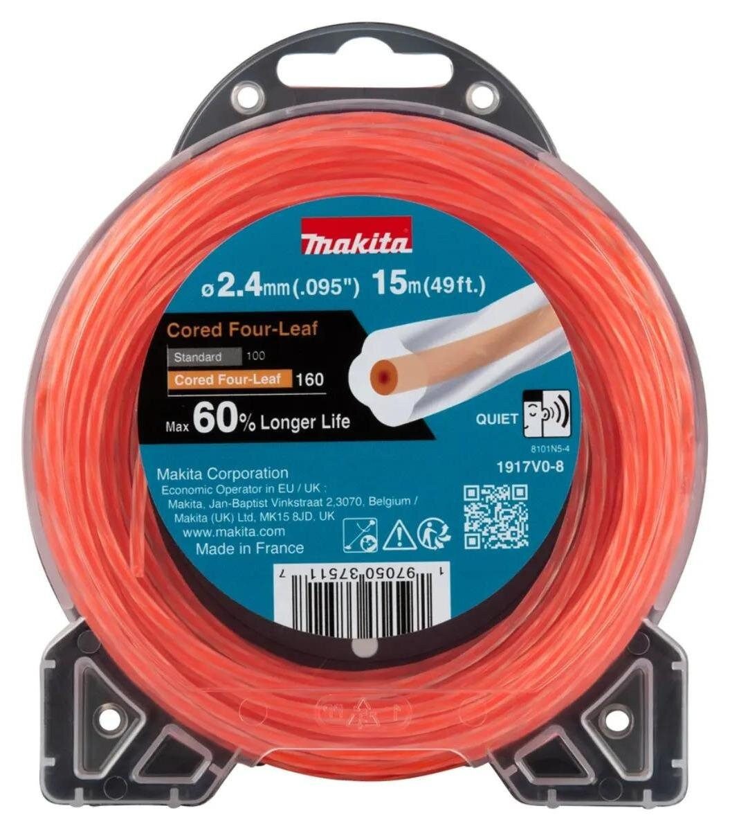 Makita Trimmerfaden Makita NYLON-ANGELSCHNUR CLOVER 2,4mm/15mb