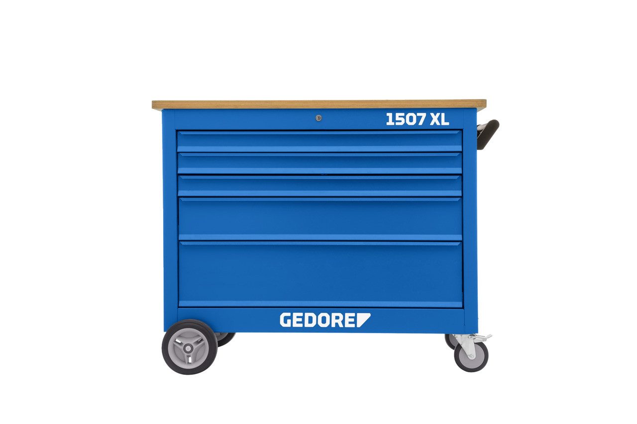 Gedore Werkbank 1507 XL 30101 Rollwerkbank mit 5 Schubladen