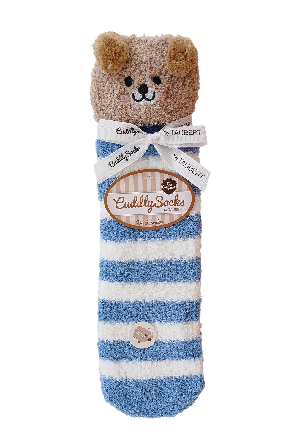 Bär medium stripe 732155-588 blue Socken - Taubert Anti-Rutsch-Socken