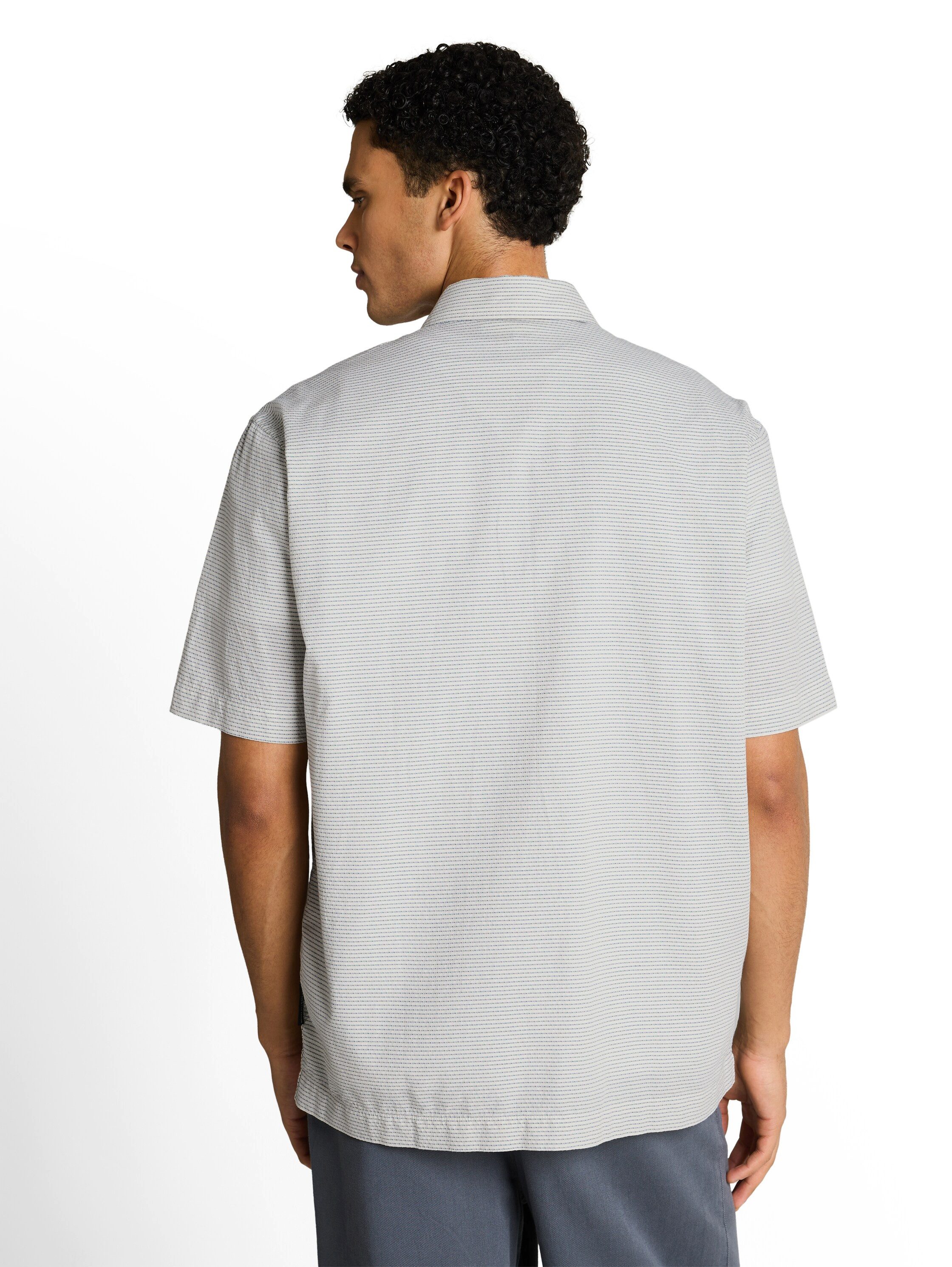 TOM TAILOR Denim Kurzarmshirt mit Streifen Muster