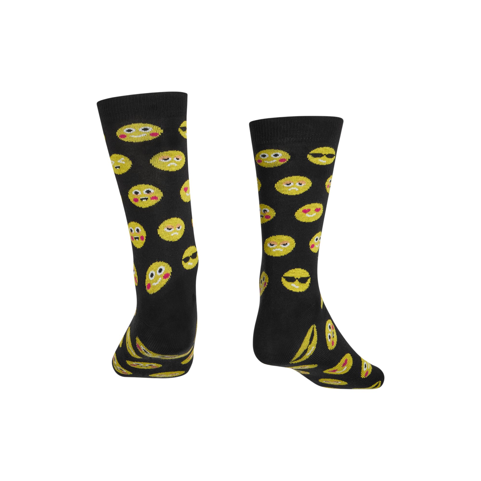 AbgeStrumpft Freizeitsocken Abgestrumpft Smiley Socken (1 Paar, 1-Paar, 1 Paar) lustiges Design