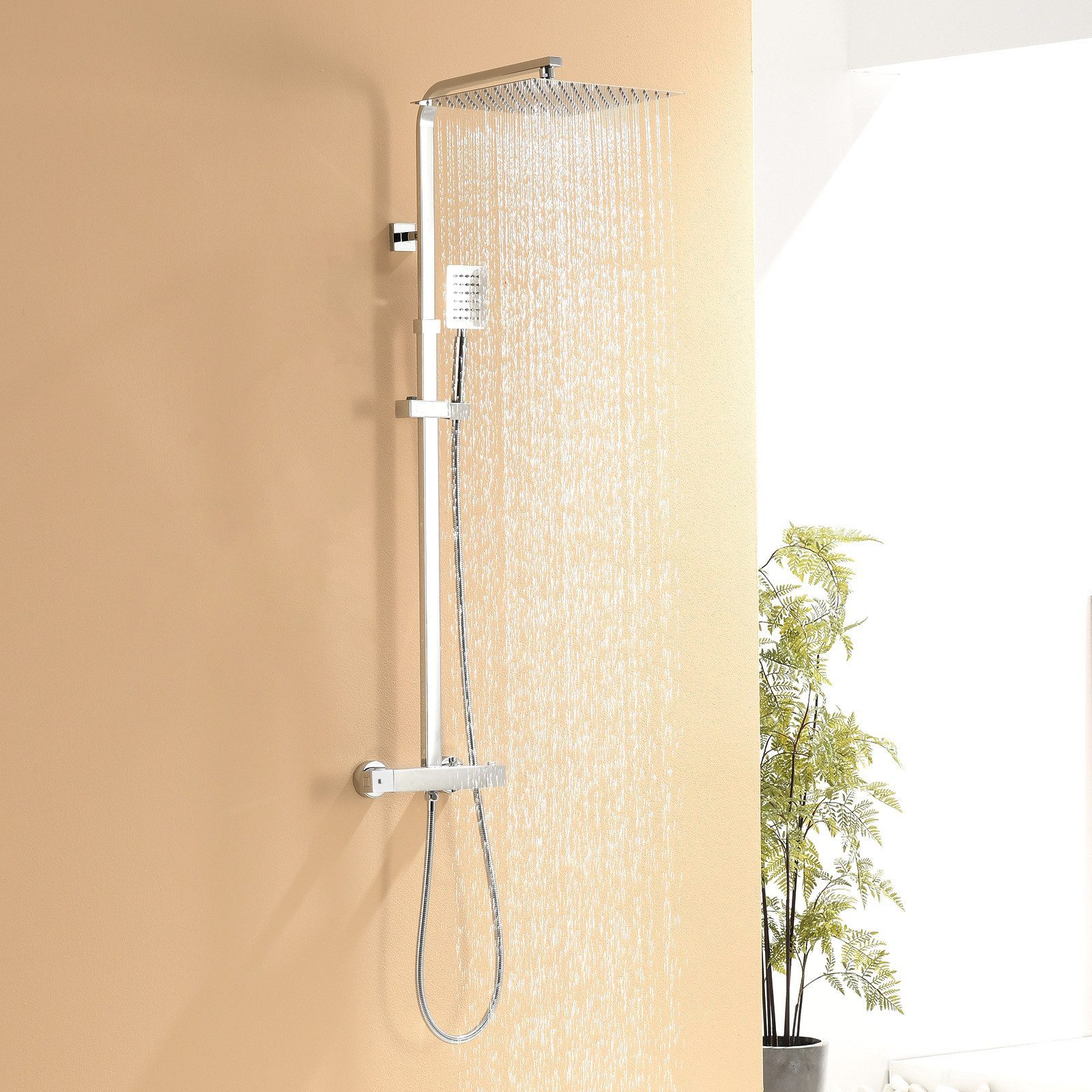 Auralum Max Duschsystem mit Thermostat Duscharmatur günstig online kaufen