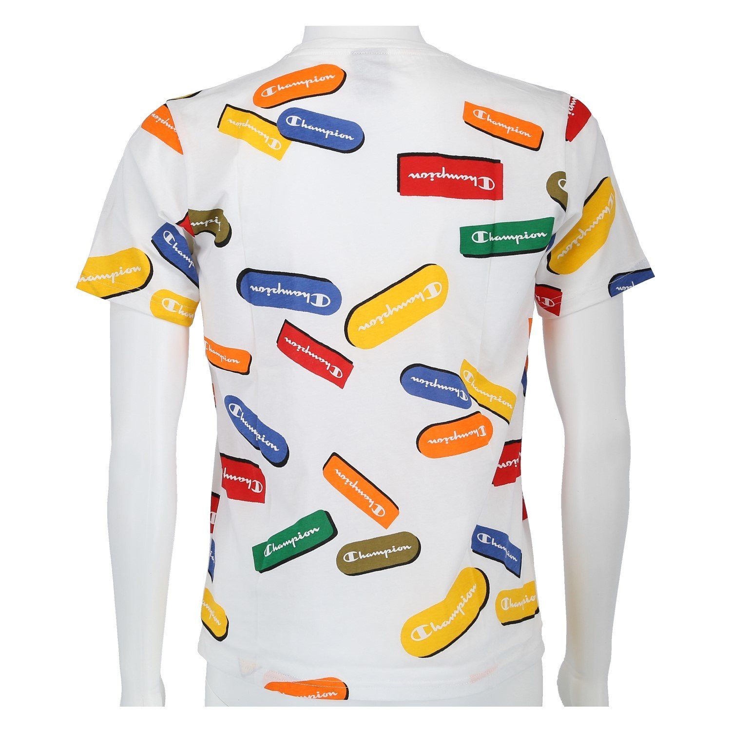 Champion T-Shirt Freizeit (Baumwolle) Allover Logo-Print günstig online kaufen