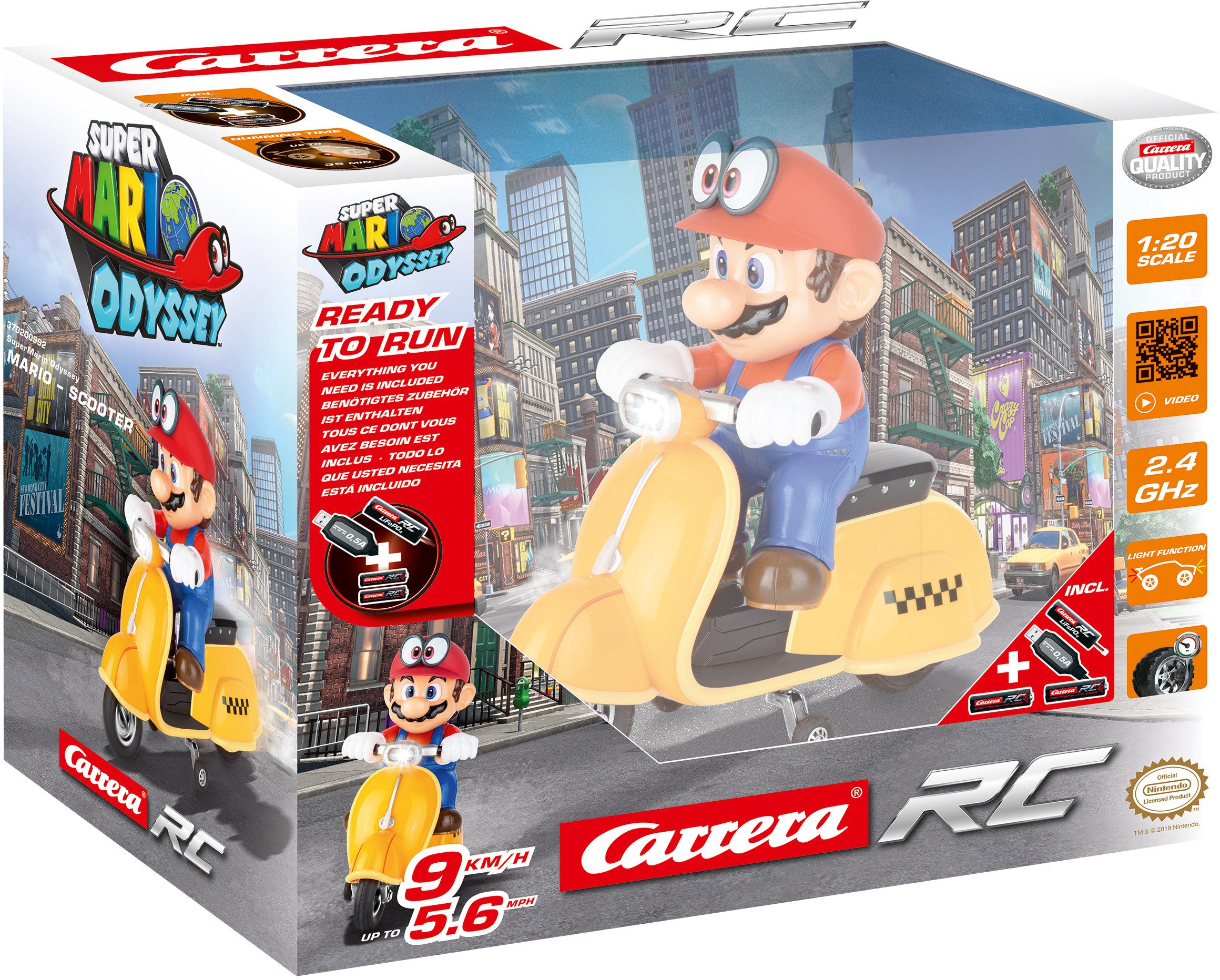 Carrera® RC-Auto Carrera® RC - Super Mario Odyssey™ Scooter, mit LED-Licht
